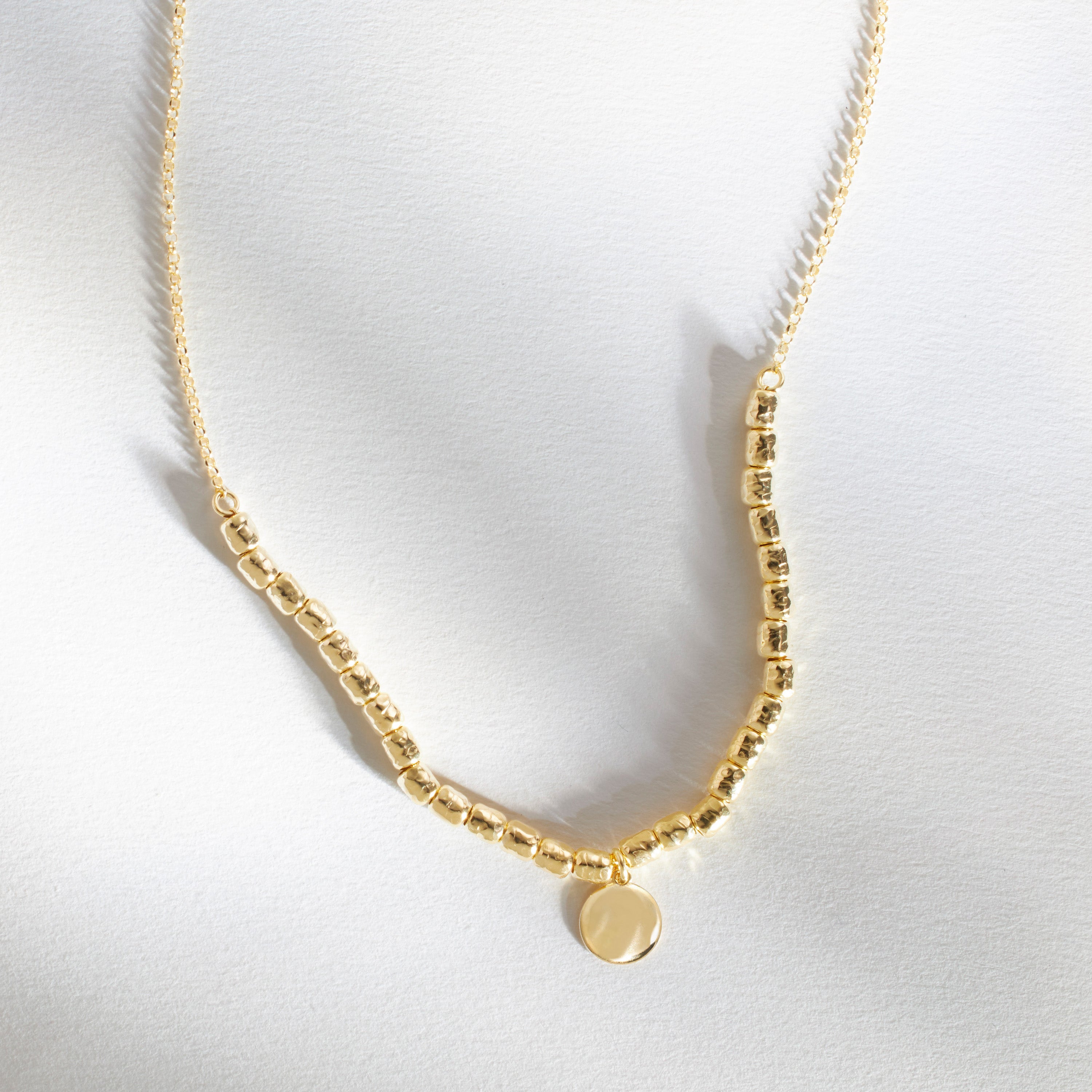 Disc Pendant Necklace