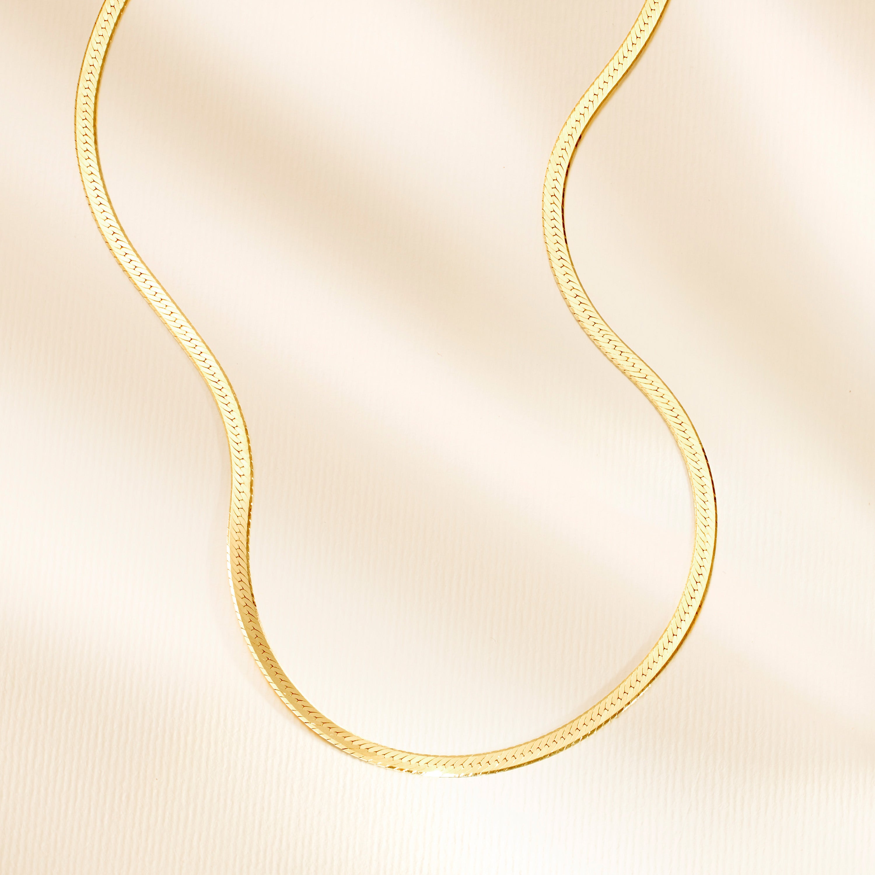 Luxe Herringbone Chain Necklace