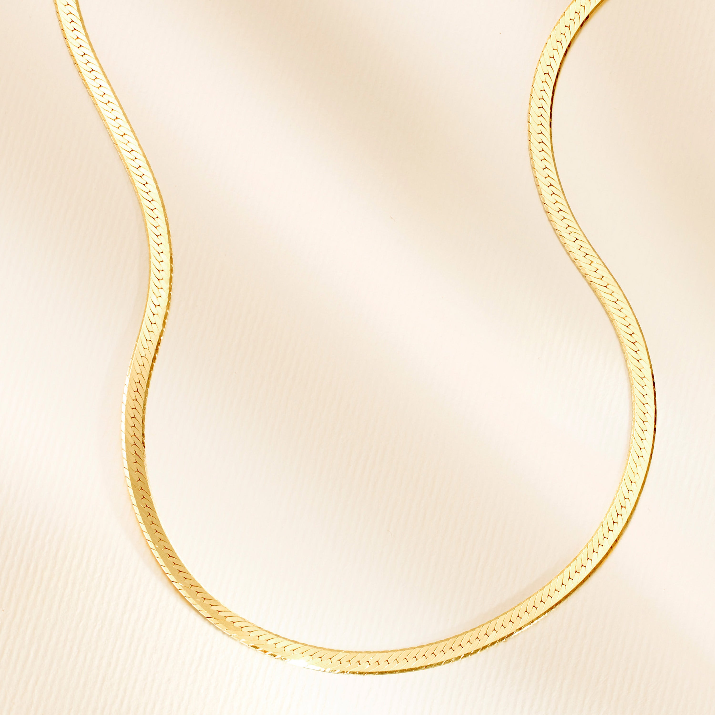 Luxe Herringbone Chain Necklace