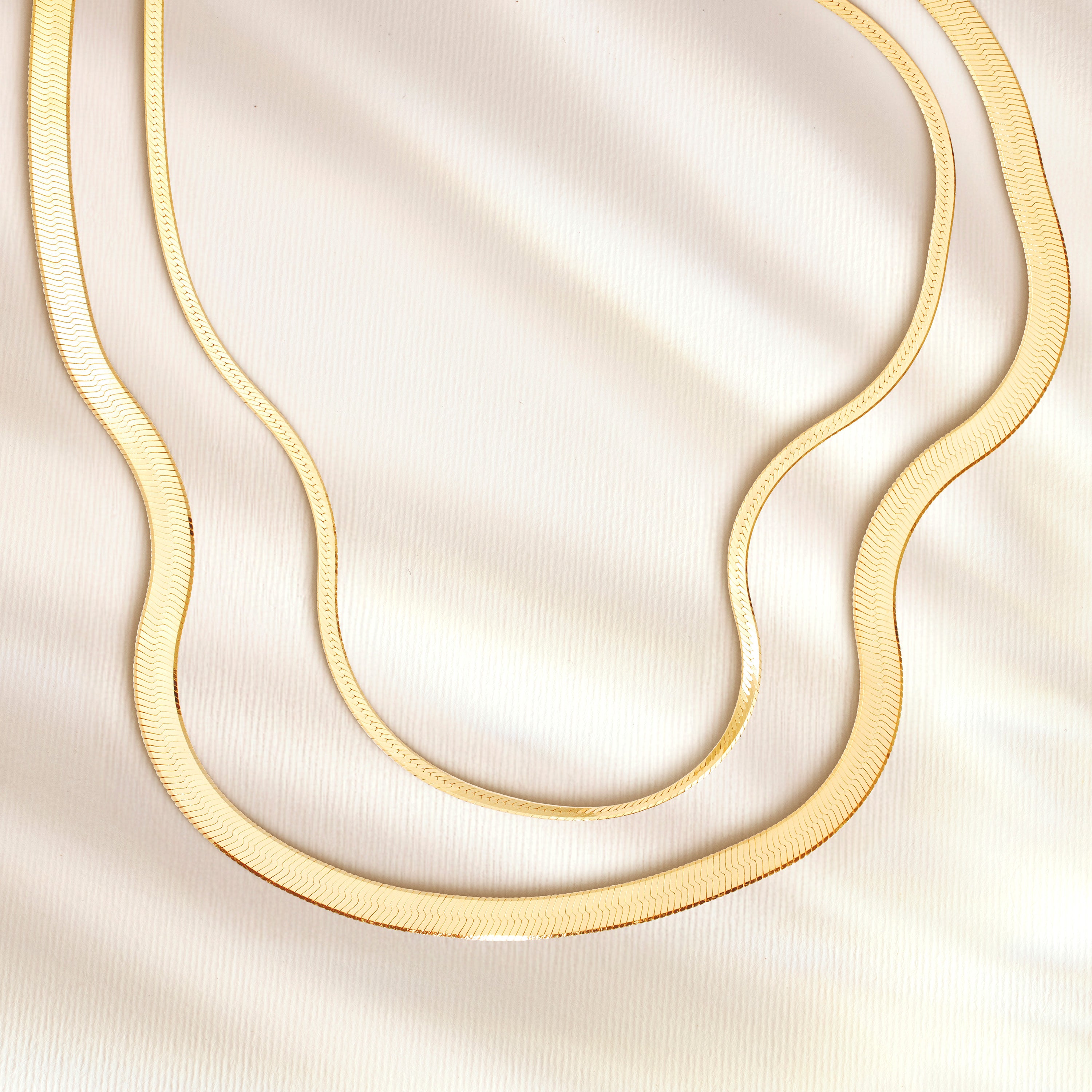 Bold Herringbone Chain Necklace