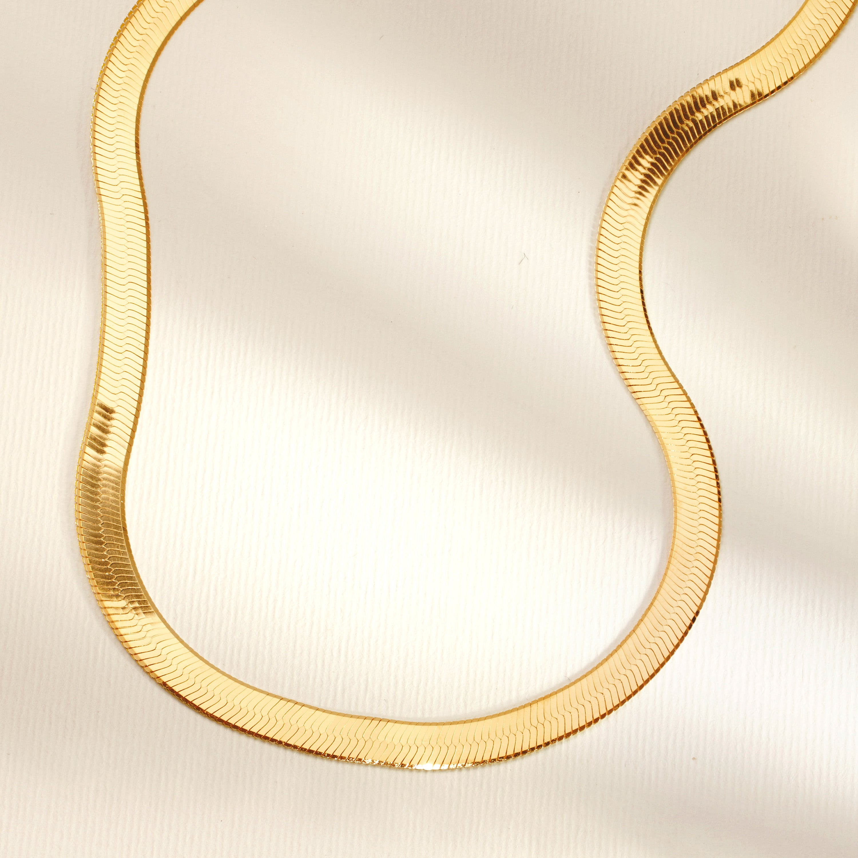 Bold Herringbone Chain Necklace