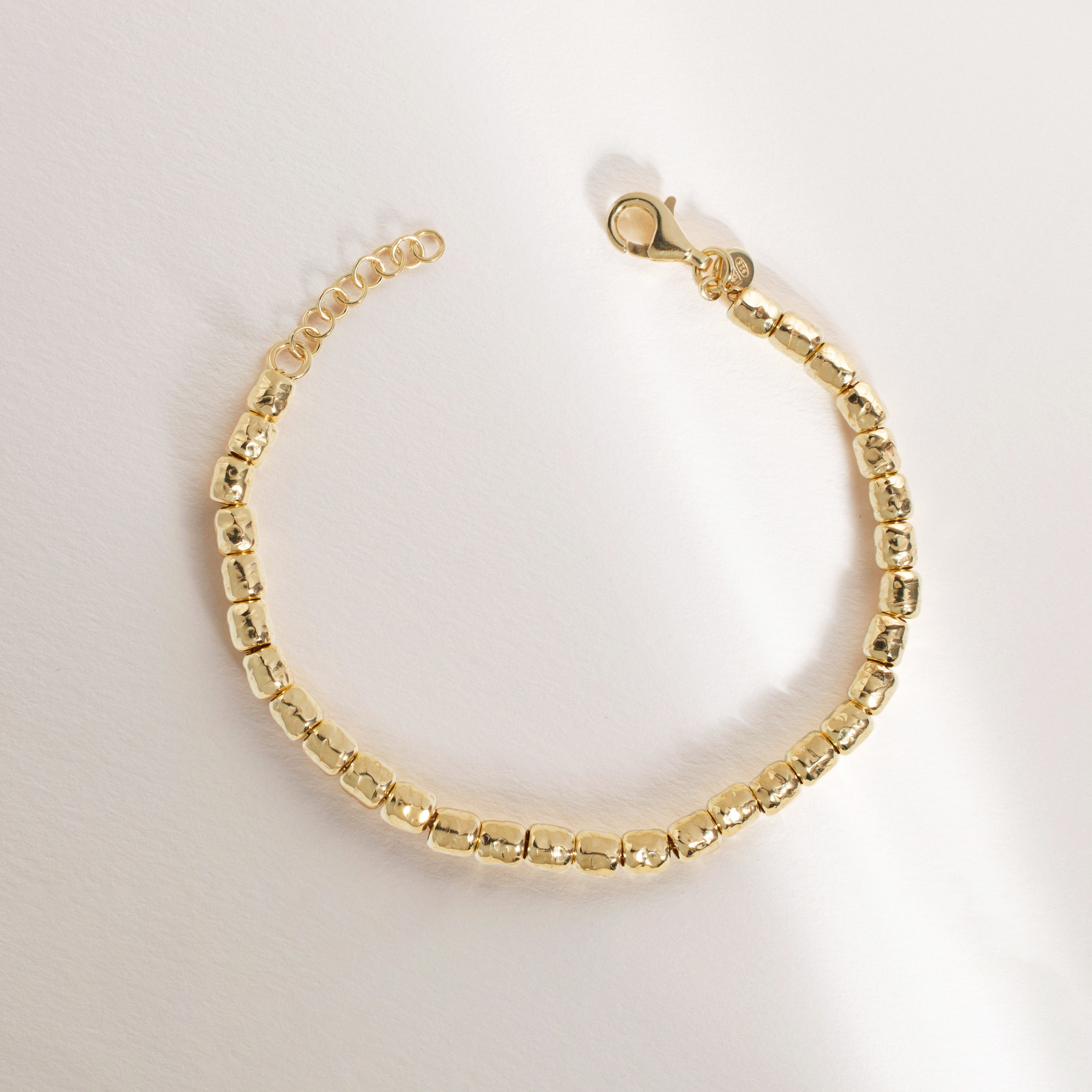 Cara Hammered Bead Bracelet