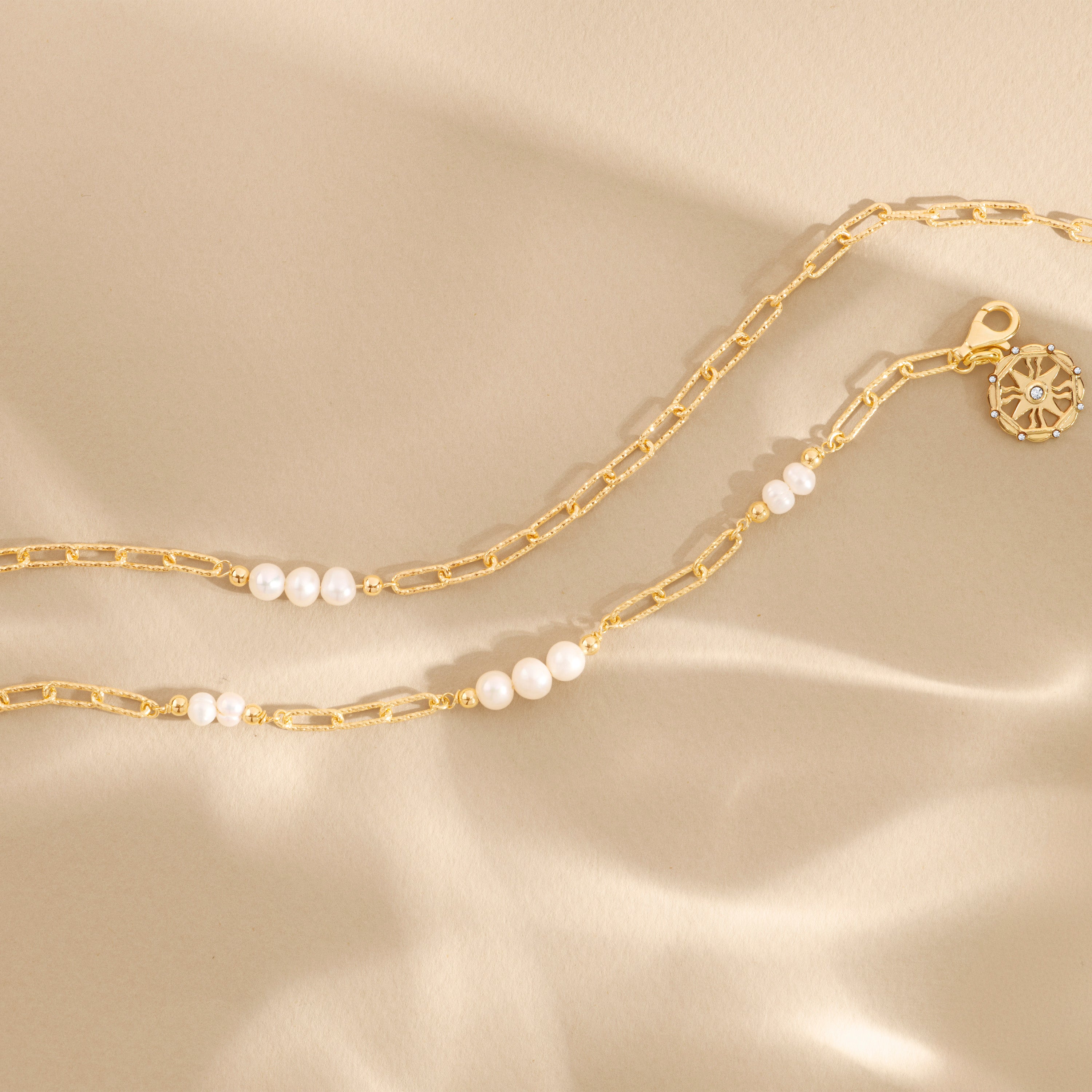 Rosabella Pearl Link Necklace