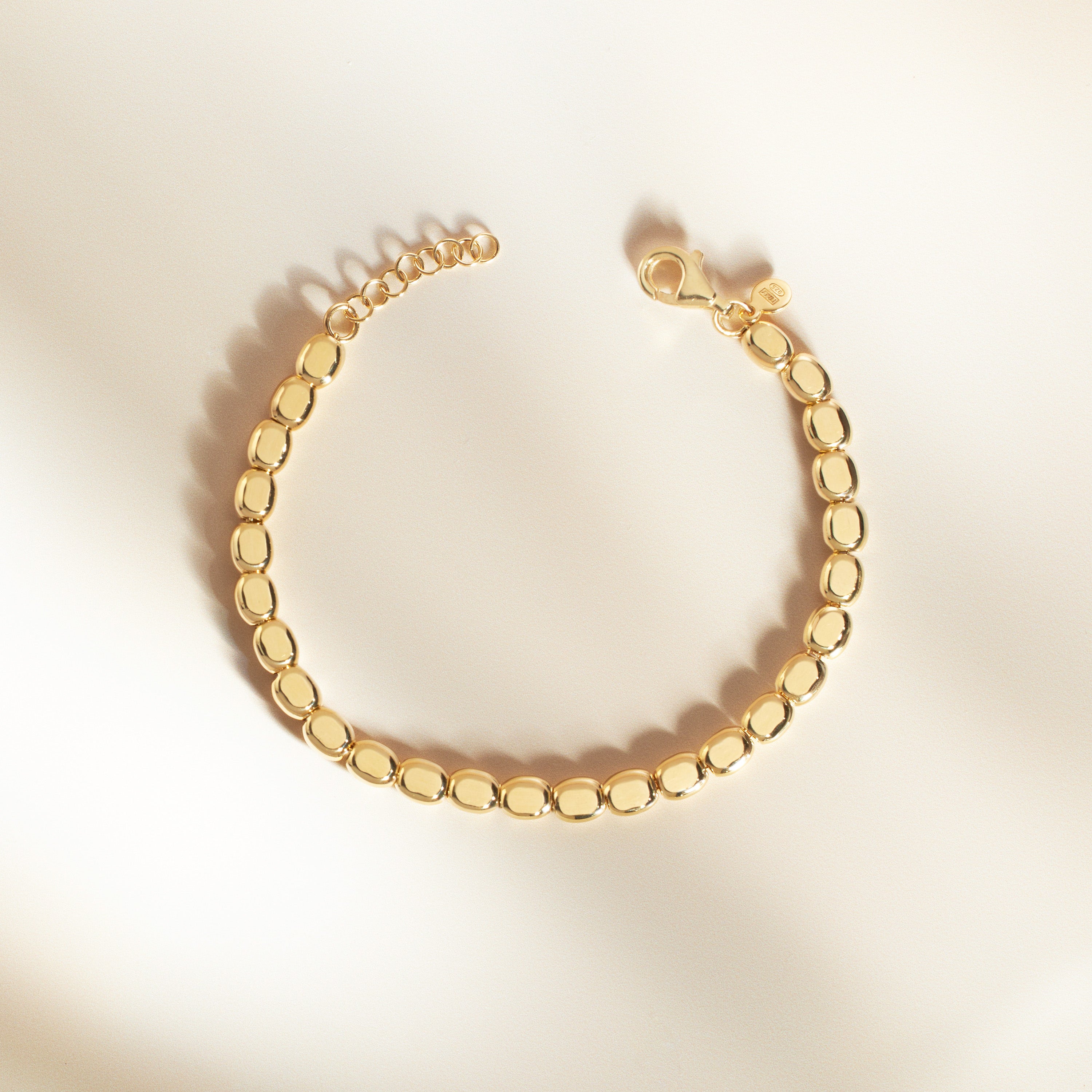 womens gold bracelet high shine - Athra Luxe