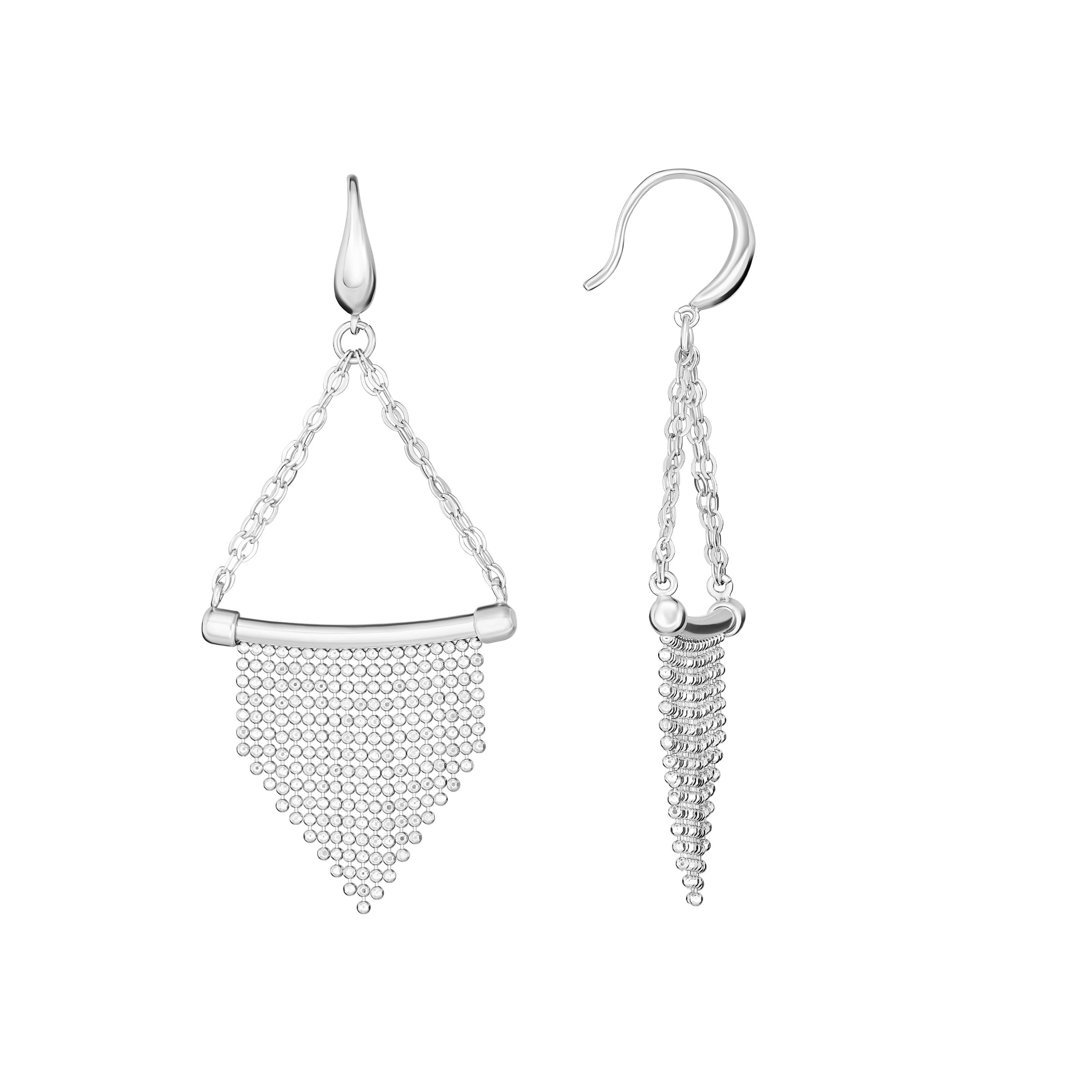 Triangle Fringe Chain Earring