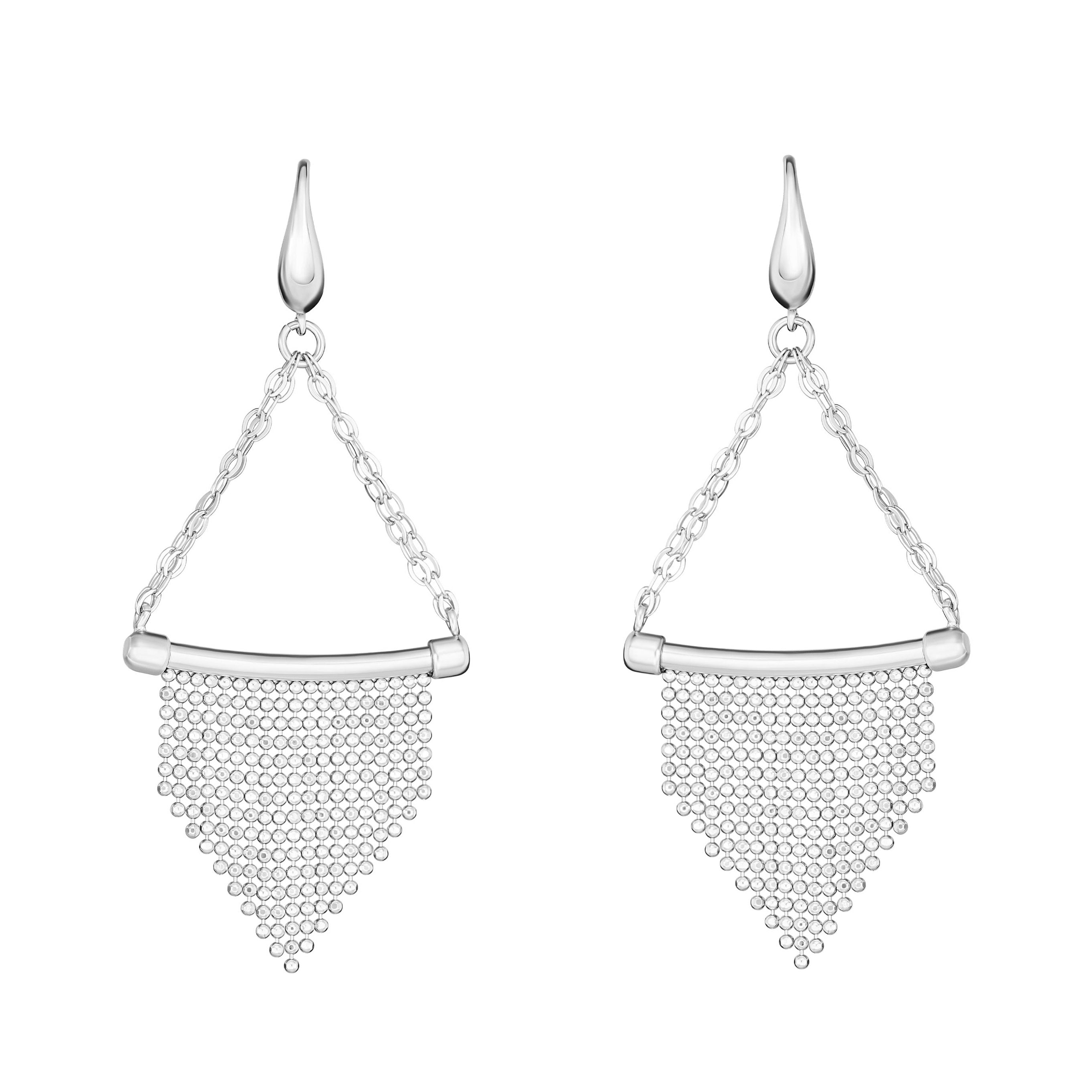 Triangle Fringe Chain Earring