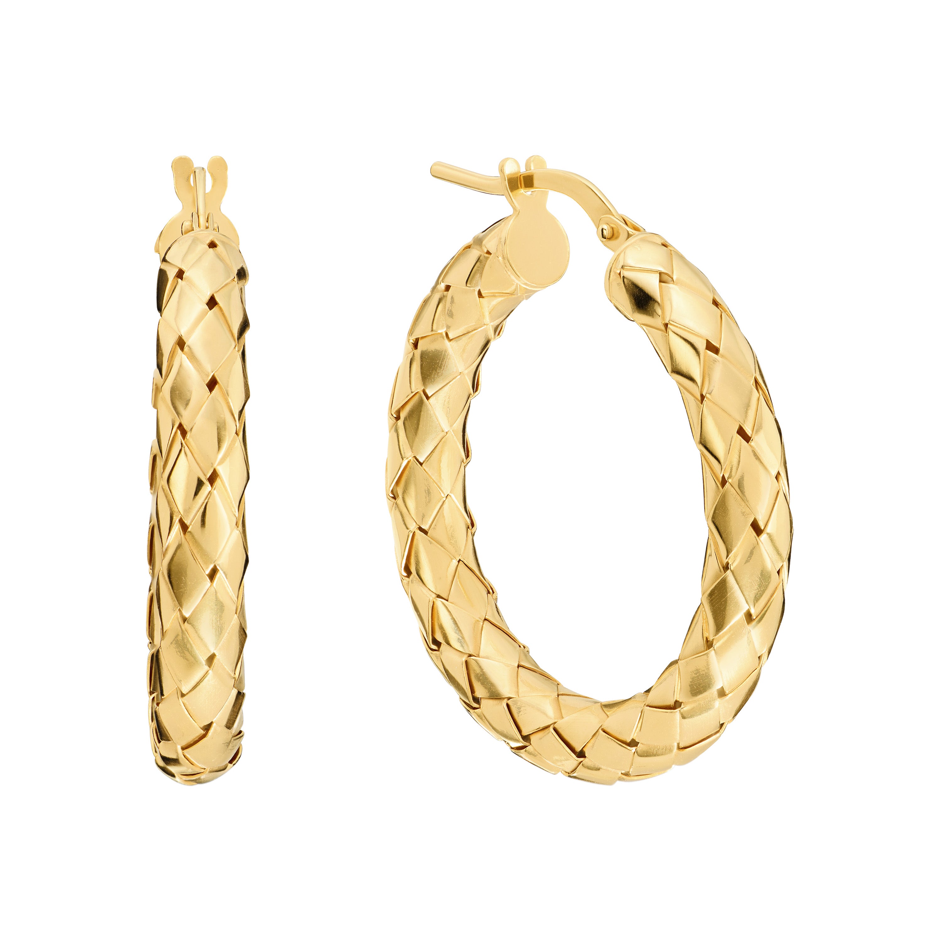 Luce Woven Hoops