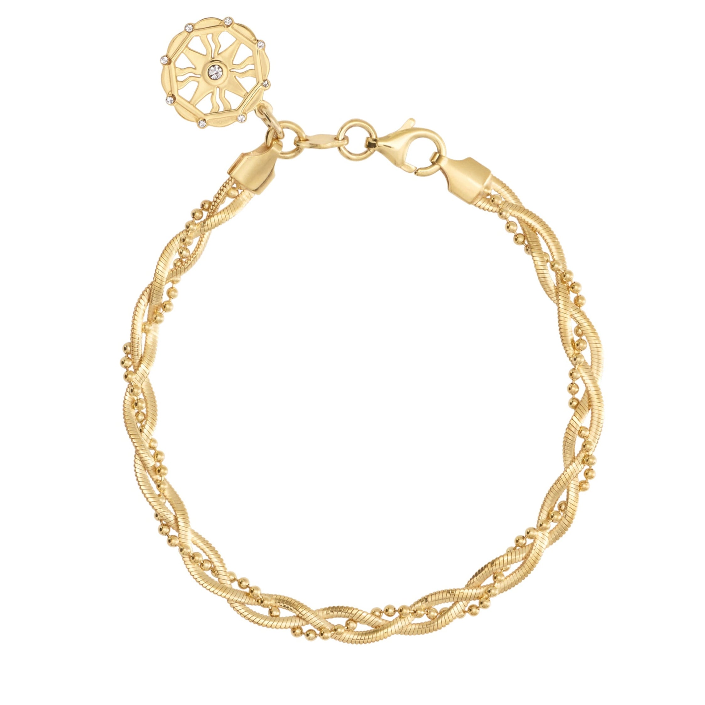 Mixed Chain Braided Bracelet