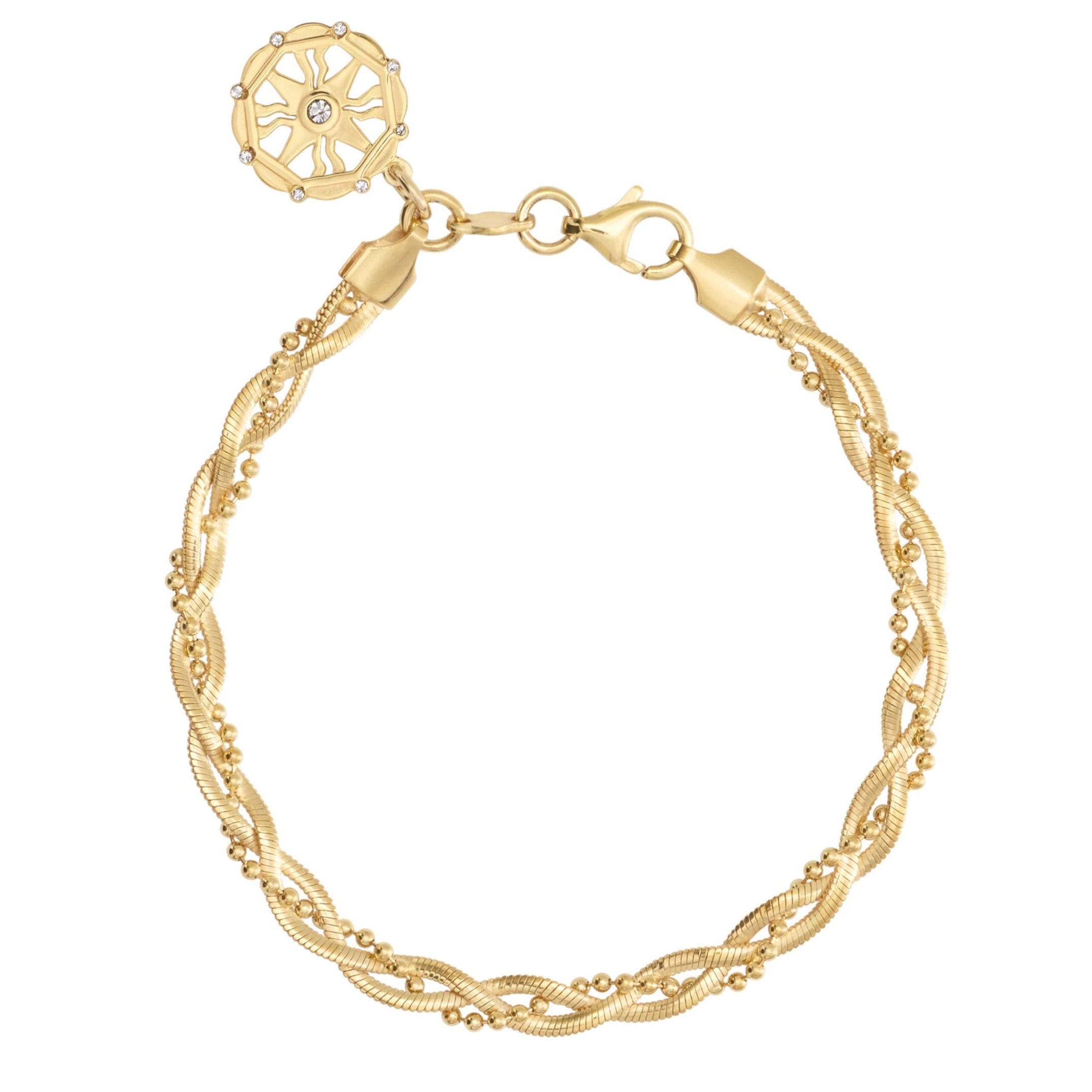 Mixed Braided Chain Bracelet