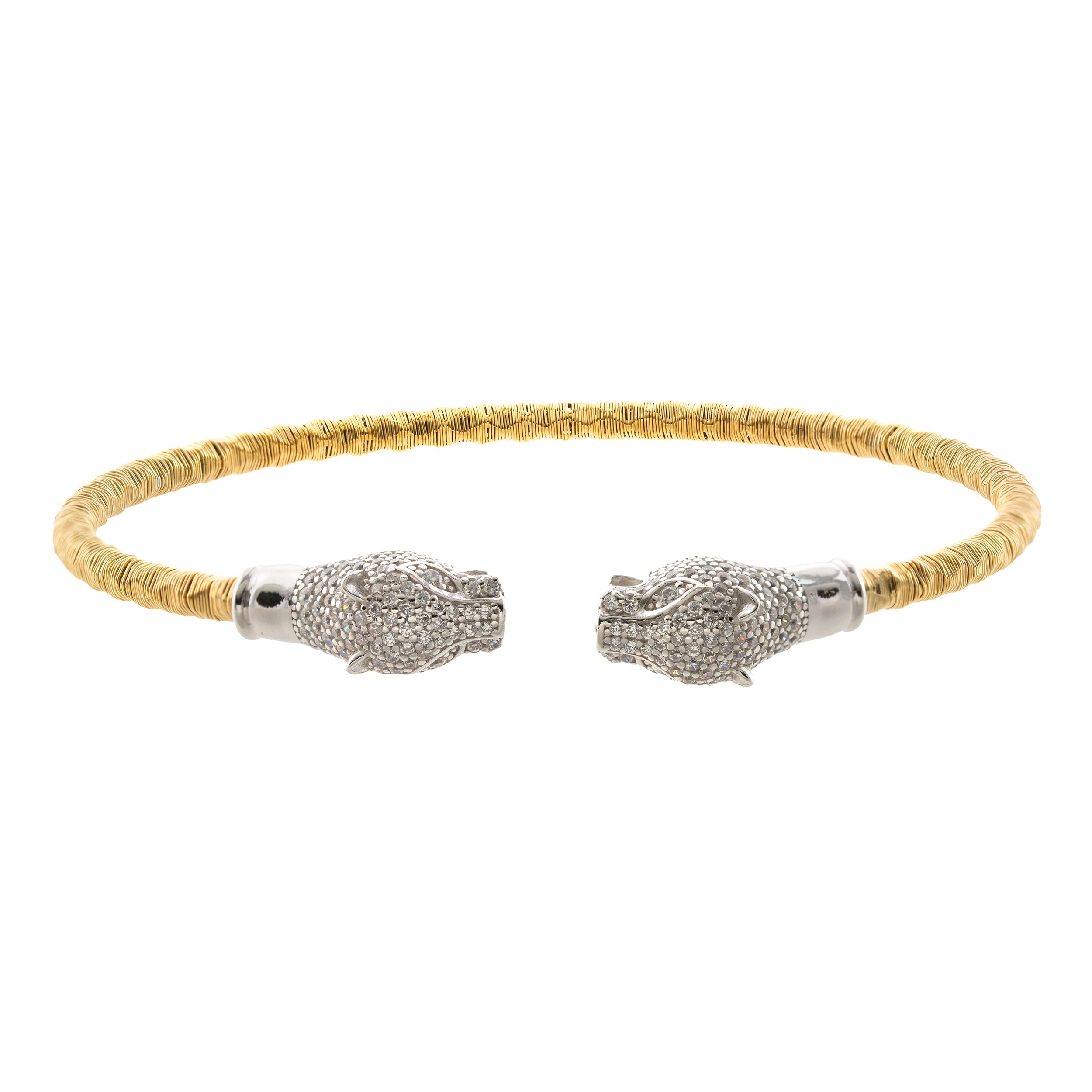 Two Tone Jaguar Head Cuff