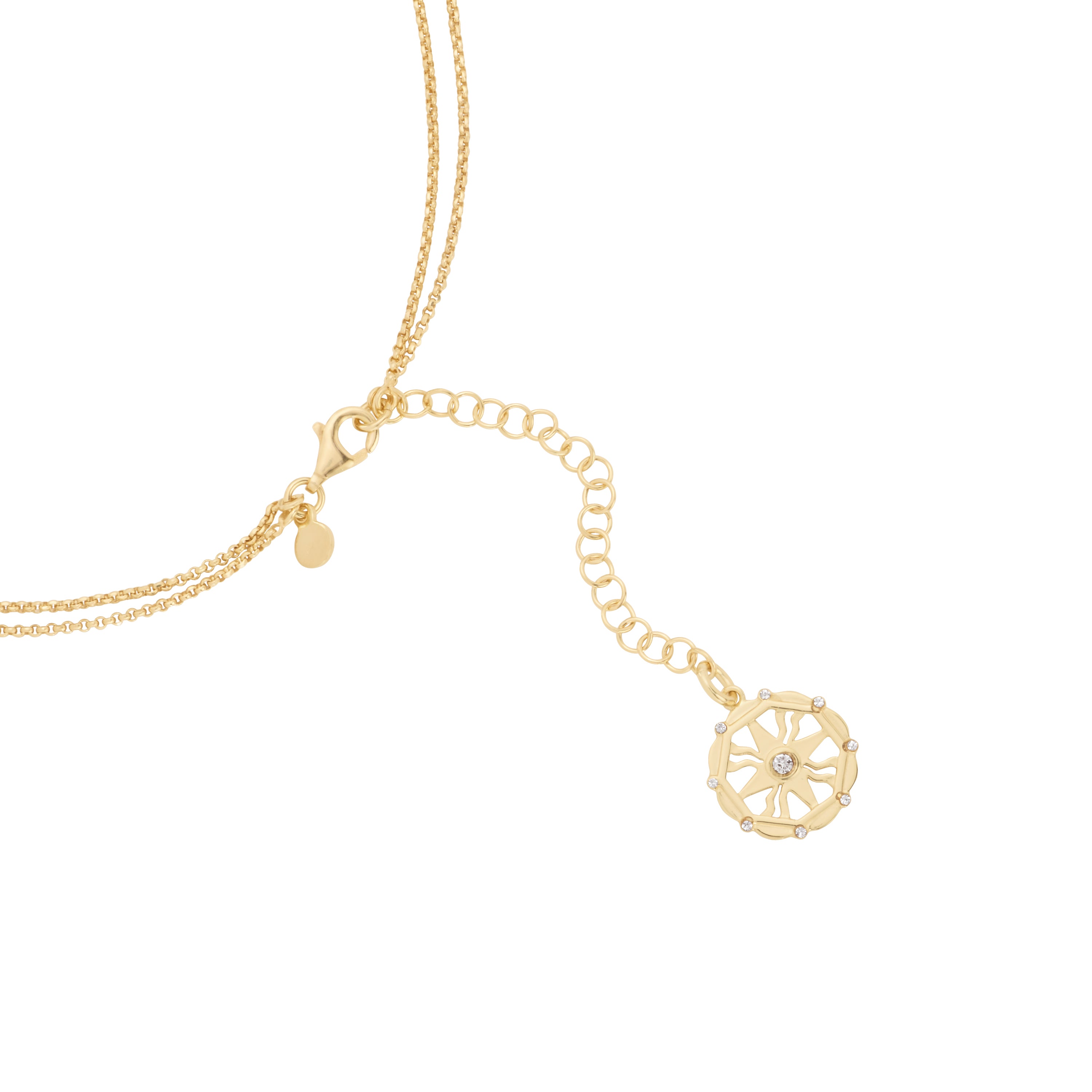 Mariah Crystal and Pearl Layered Necklace