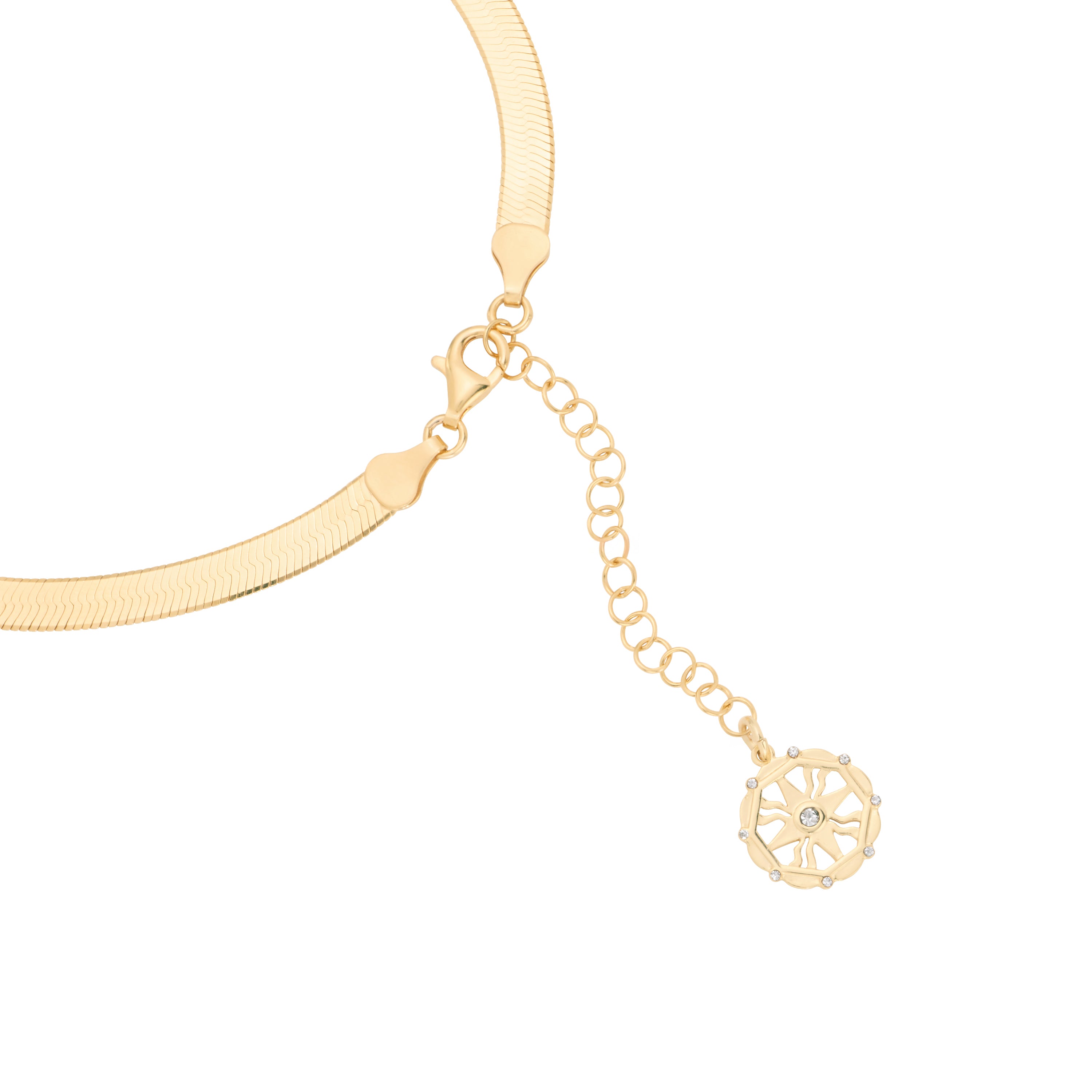 Bold Herringbone Chain Necklace