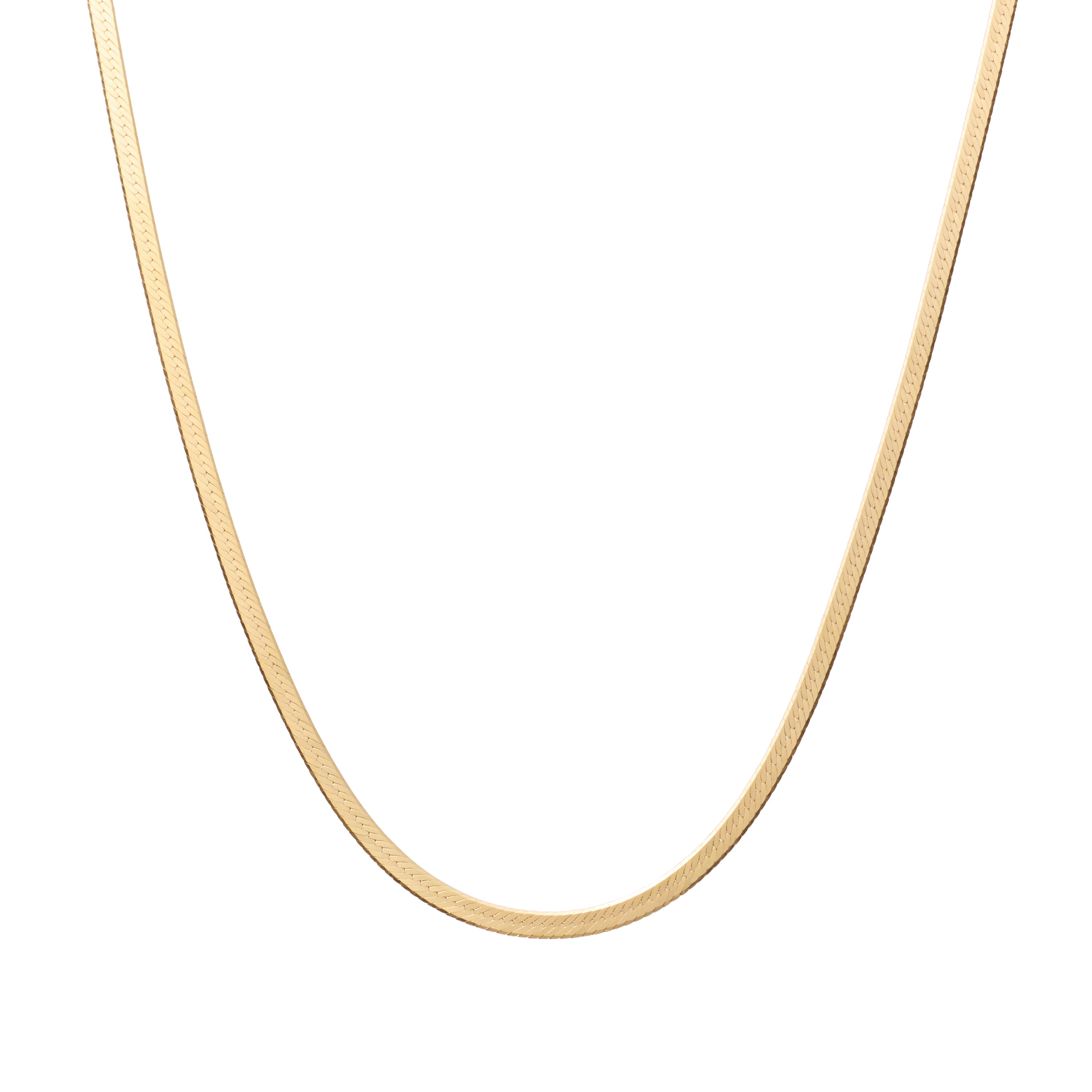 Luxe Herringbone Chain Necklace