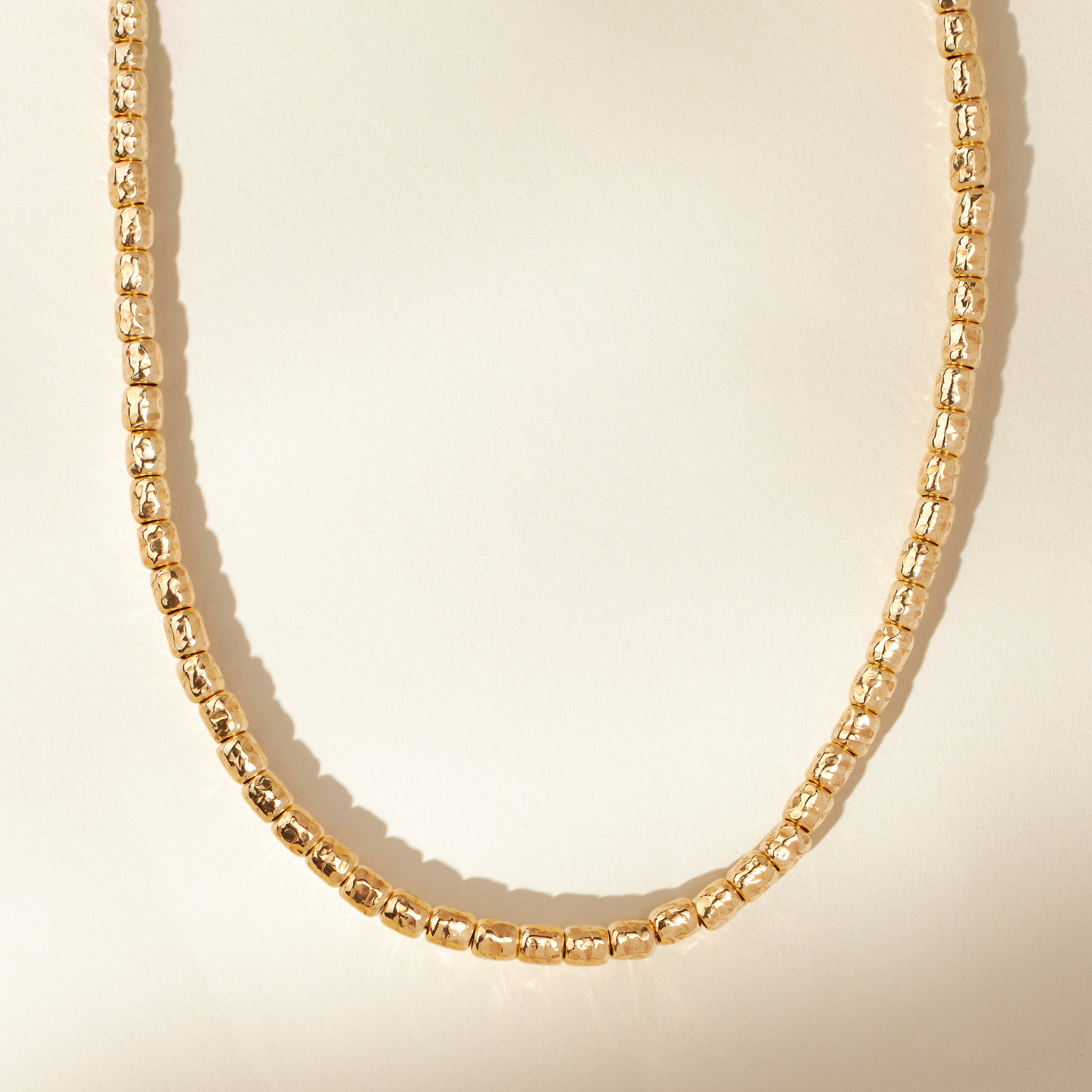 Cara Hammered Bead Choker