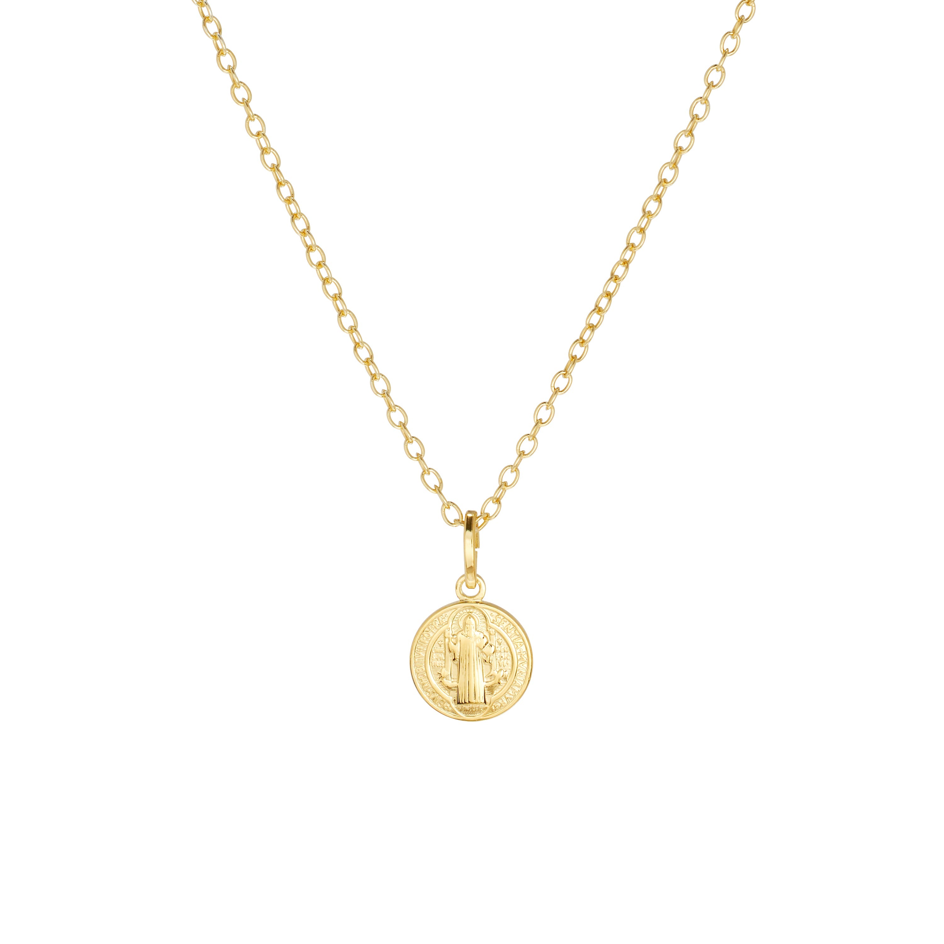 Mini St. Benedict Coin Necklace
