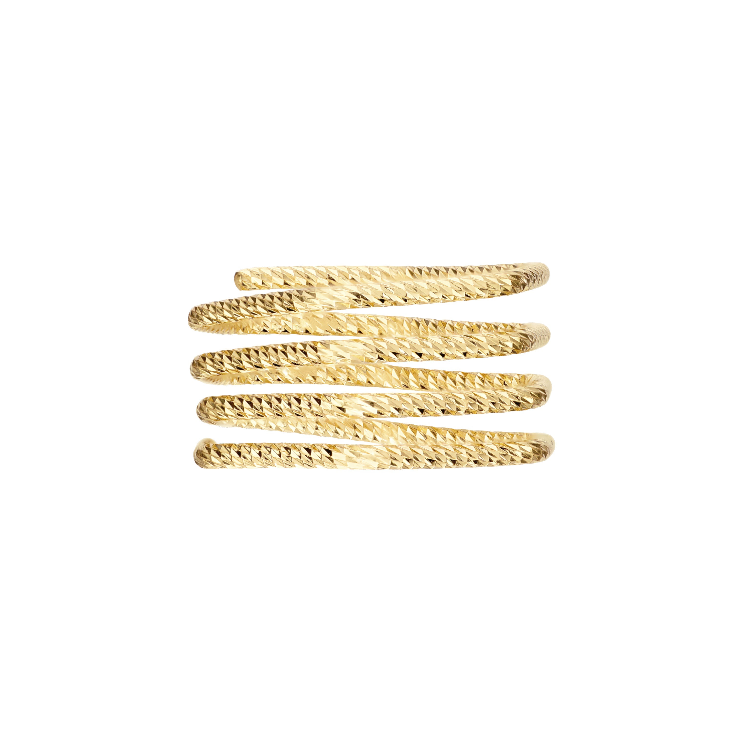Textural Geometric Stacked Ring