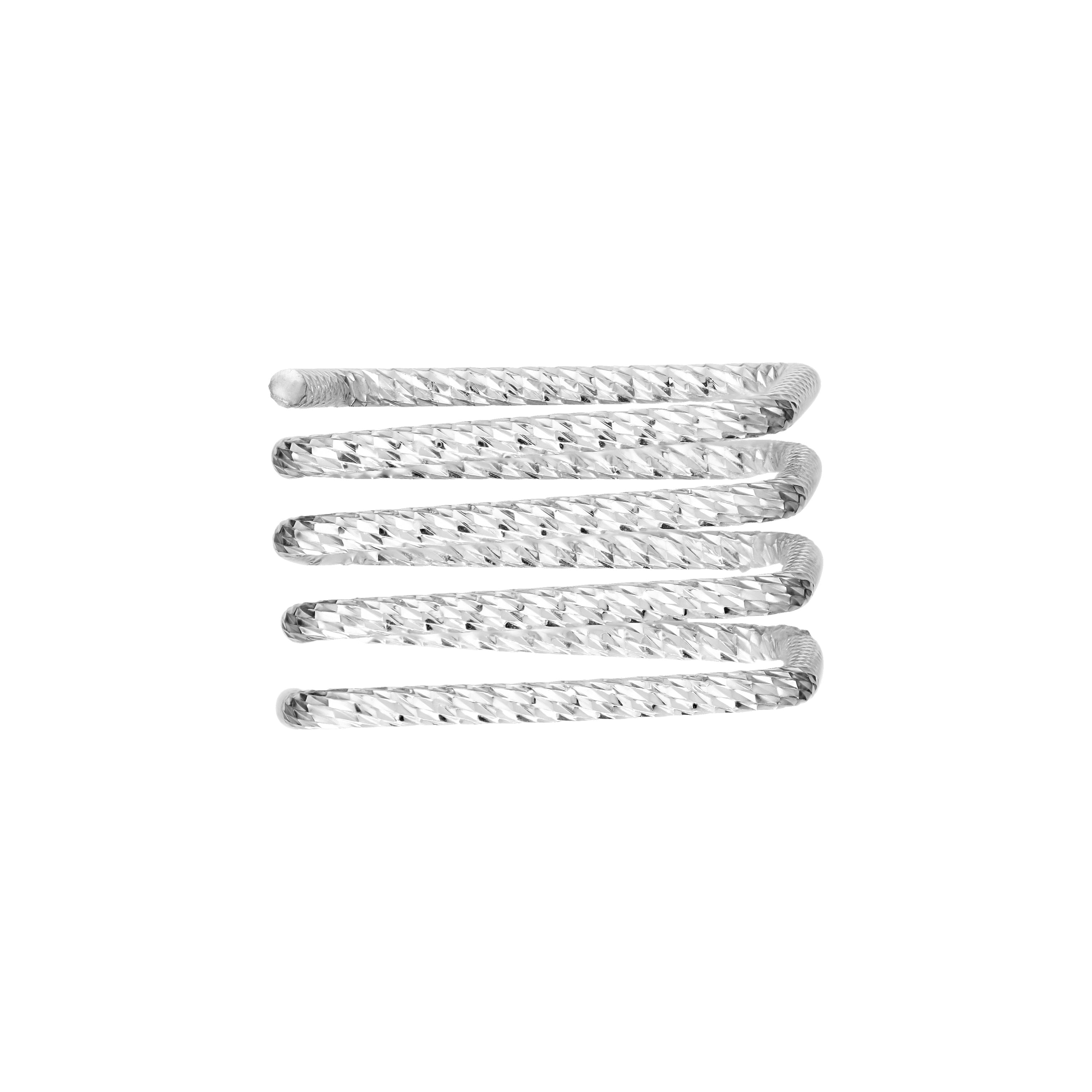 Textural Square Stacked Ring