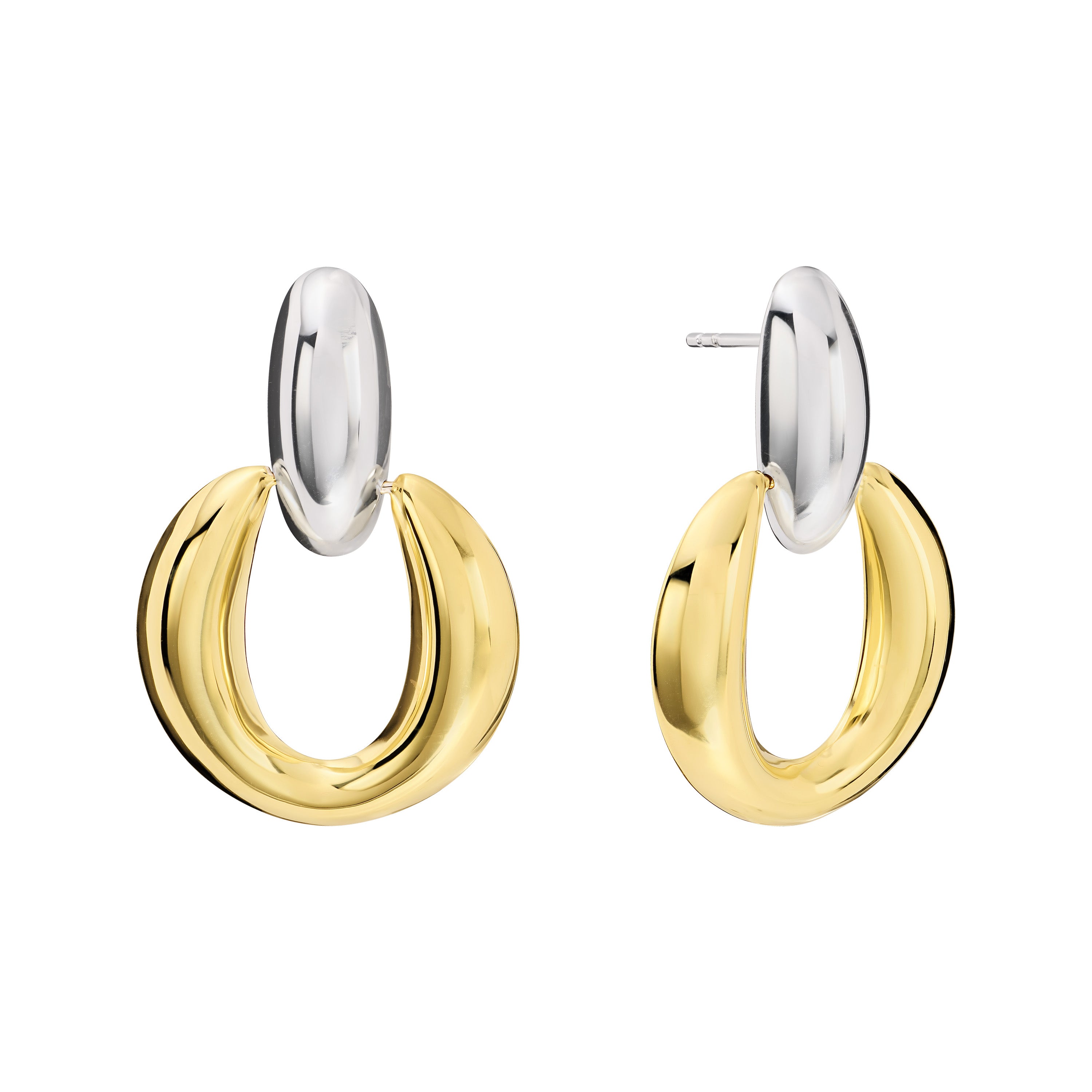 Sole e Luna Two-Tone Earrings