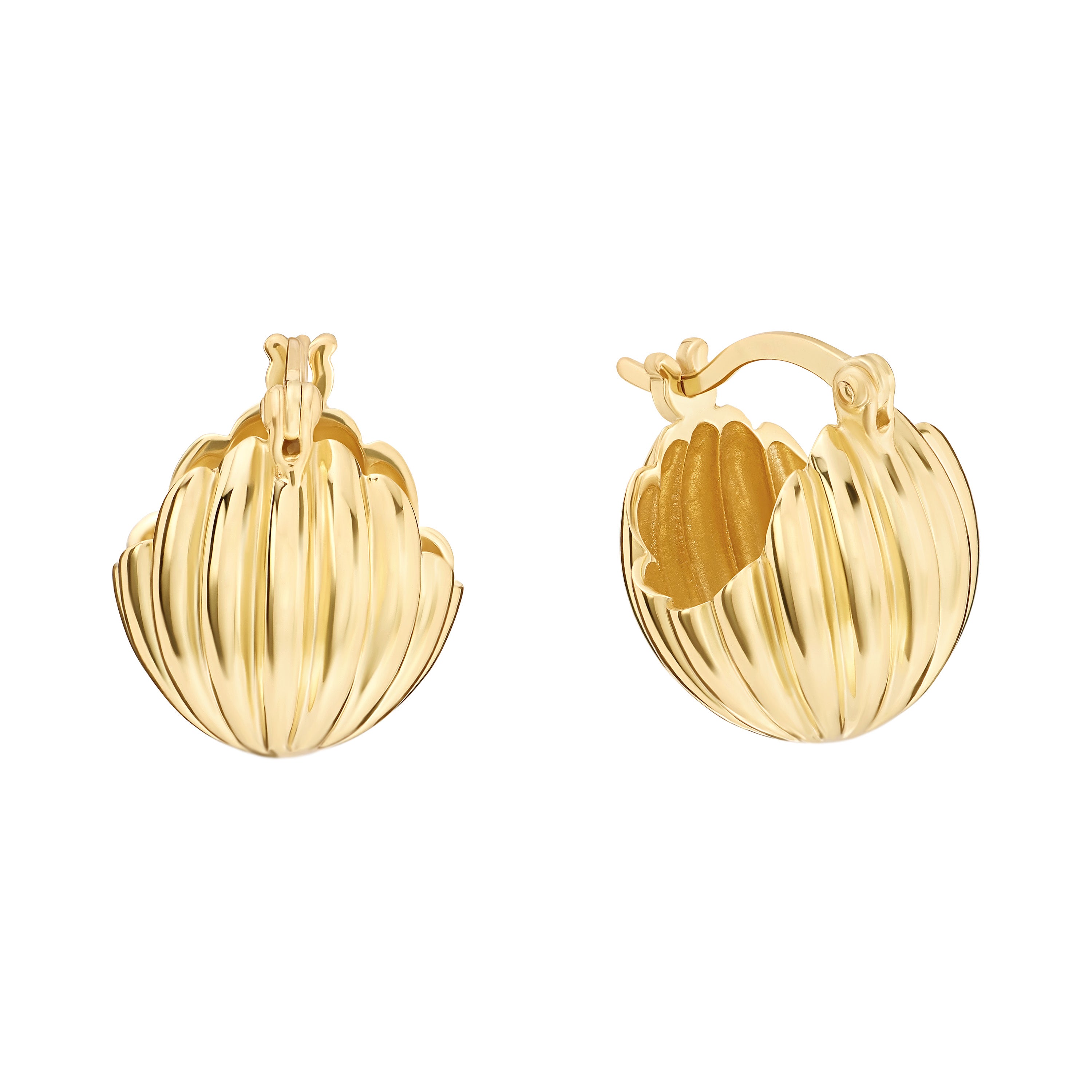 Cupola Ribbed Earrings