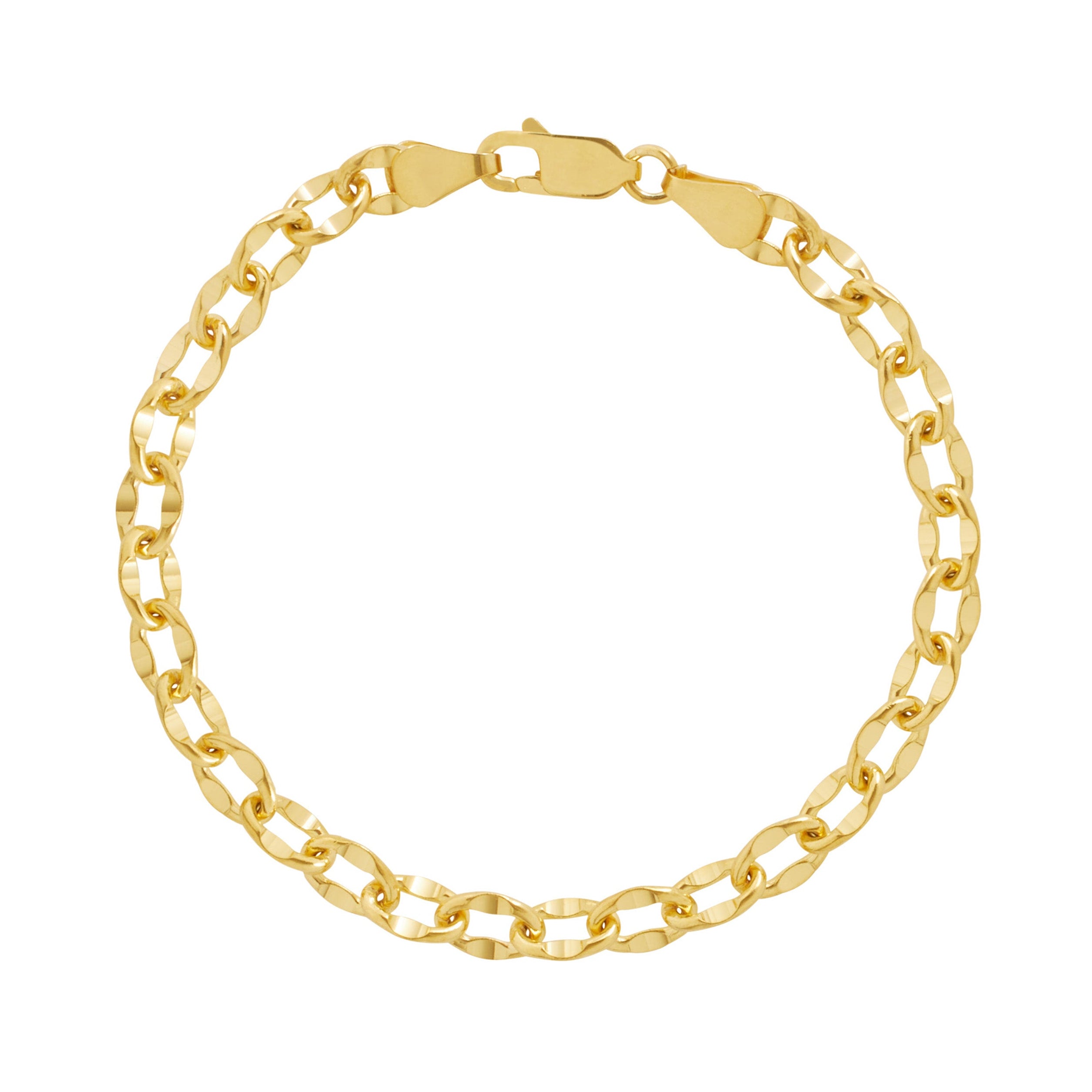 Sculpted Chain Link Bracelet