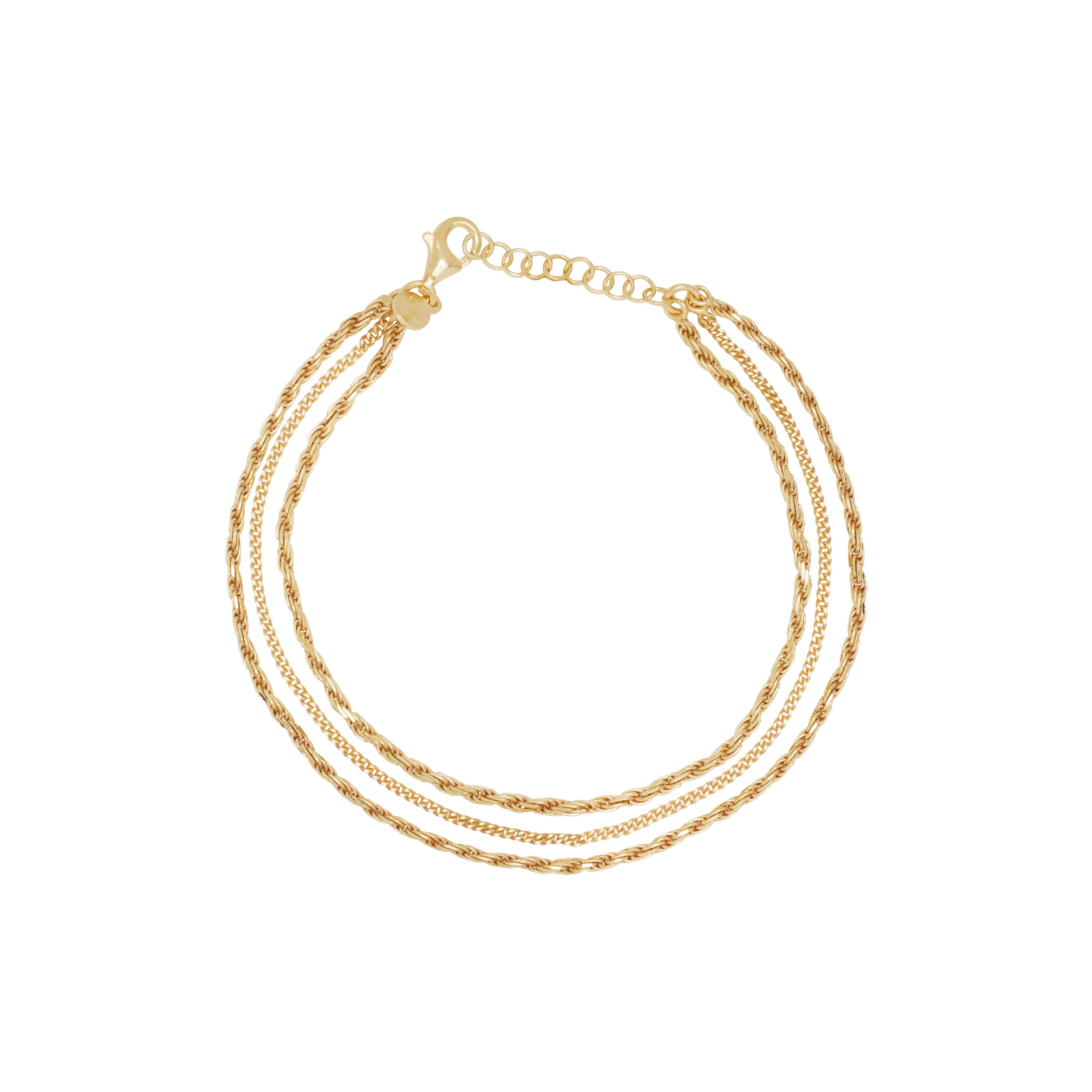 Triple Chain Bracelet