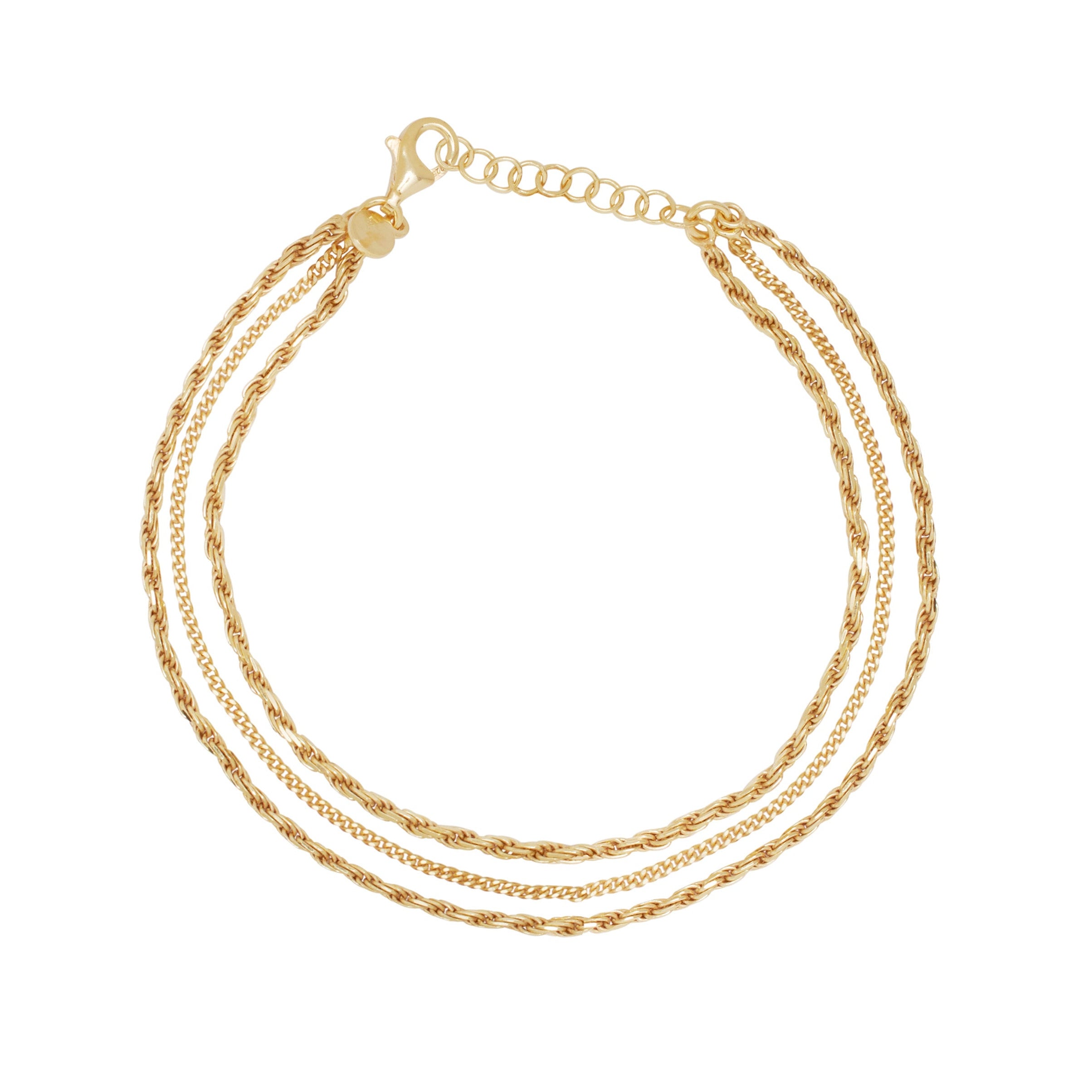 Triple Chain Bracelet