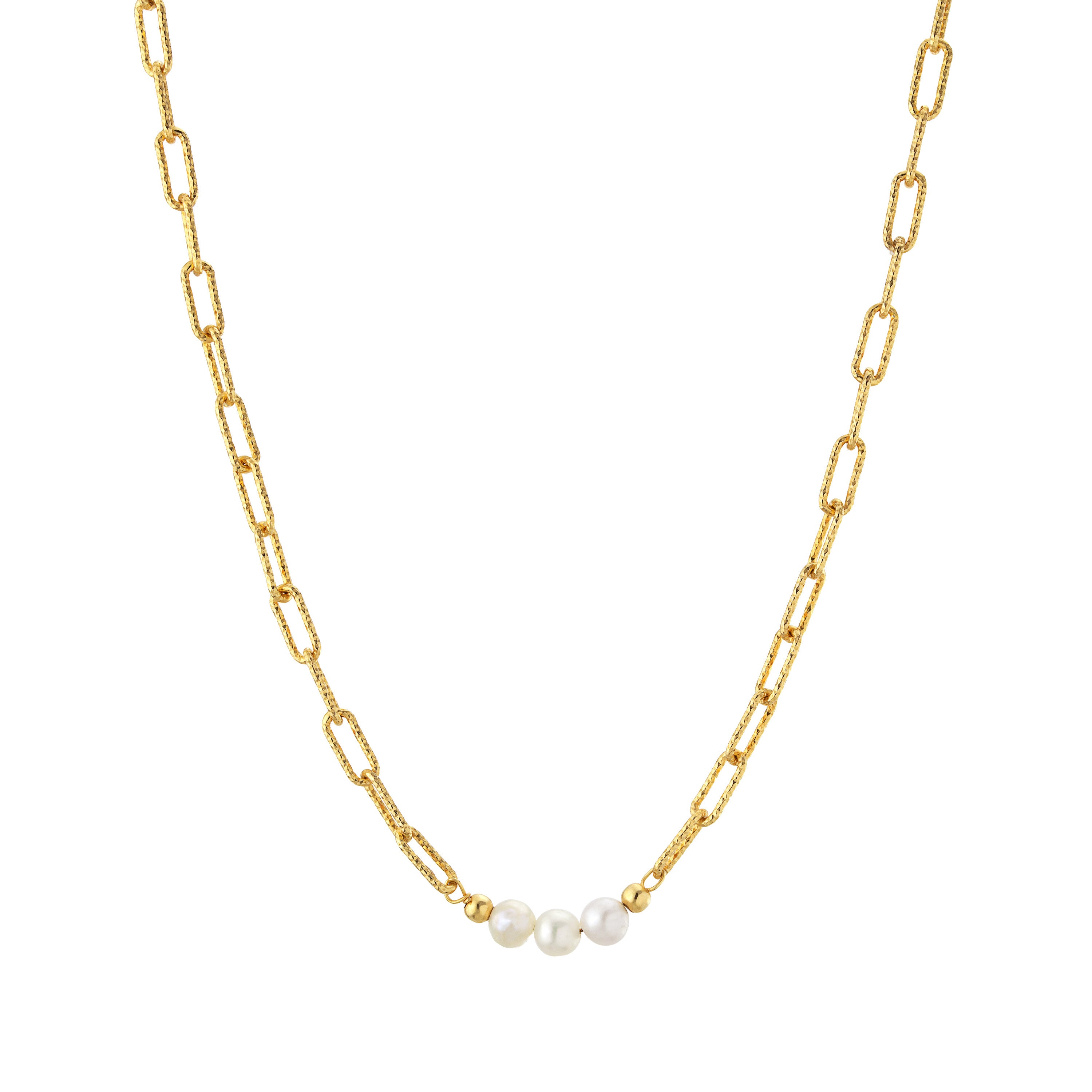 Rosabella Pearl Link Necklace