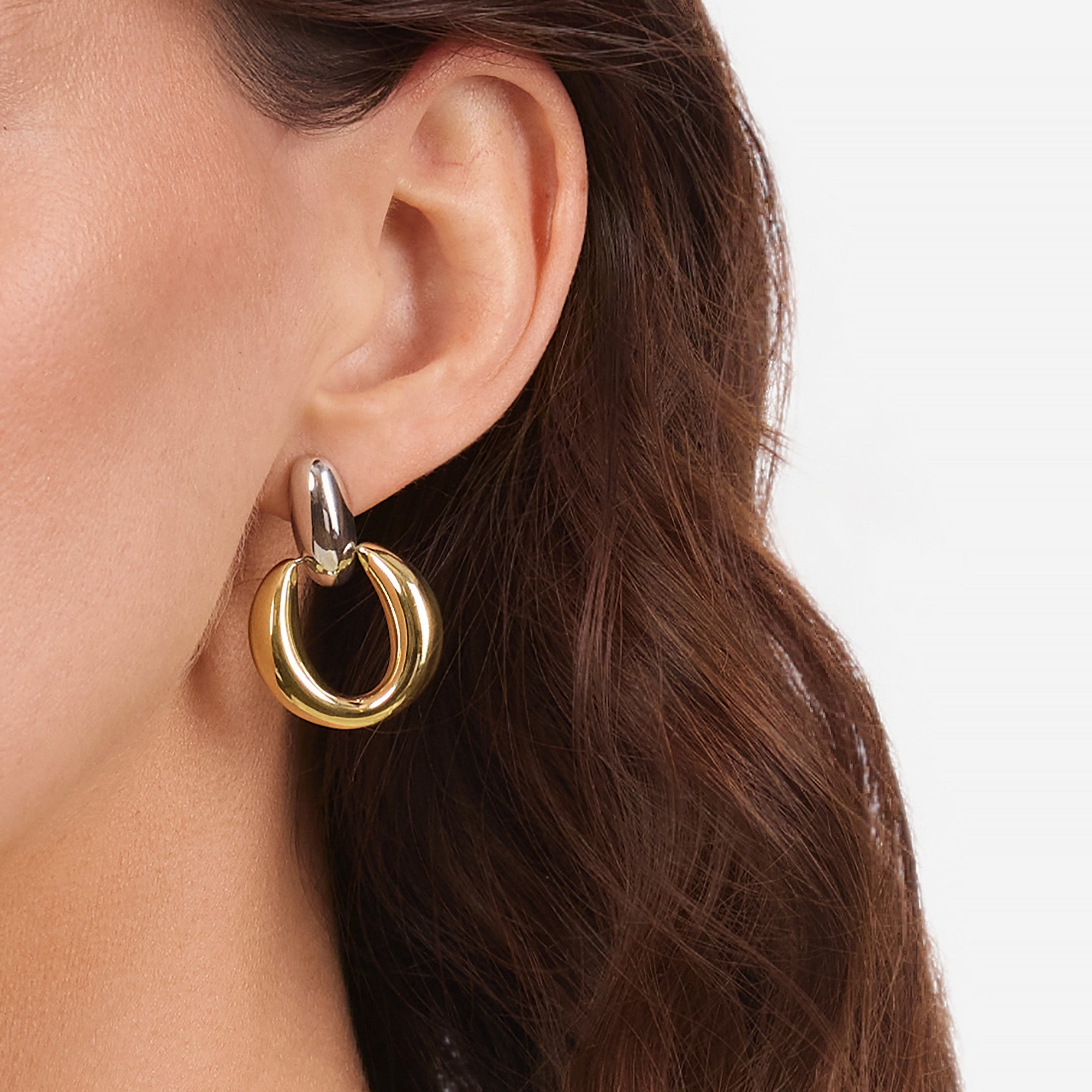 Sole e Luna Two-Tone Earrings