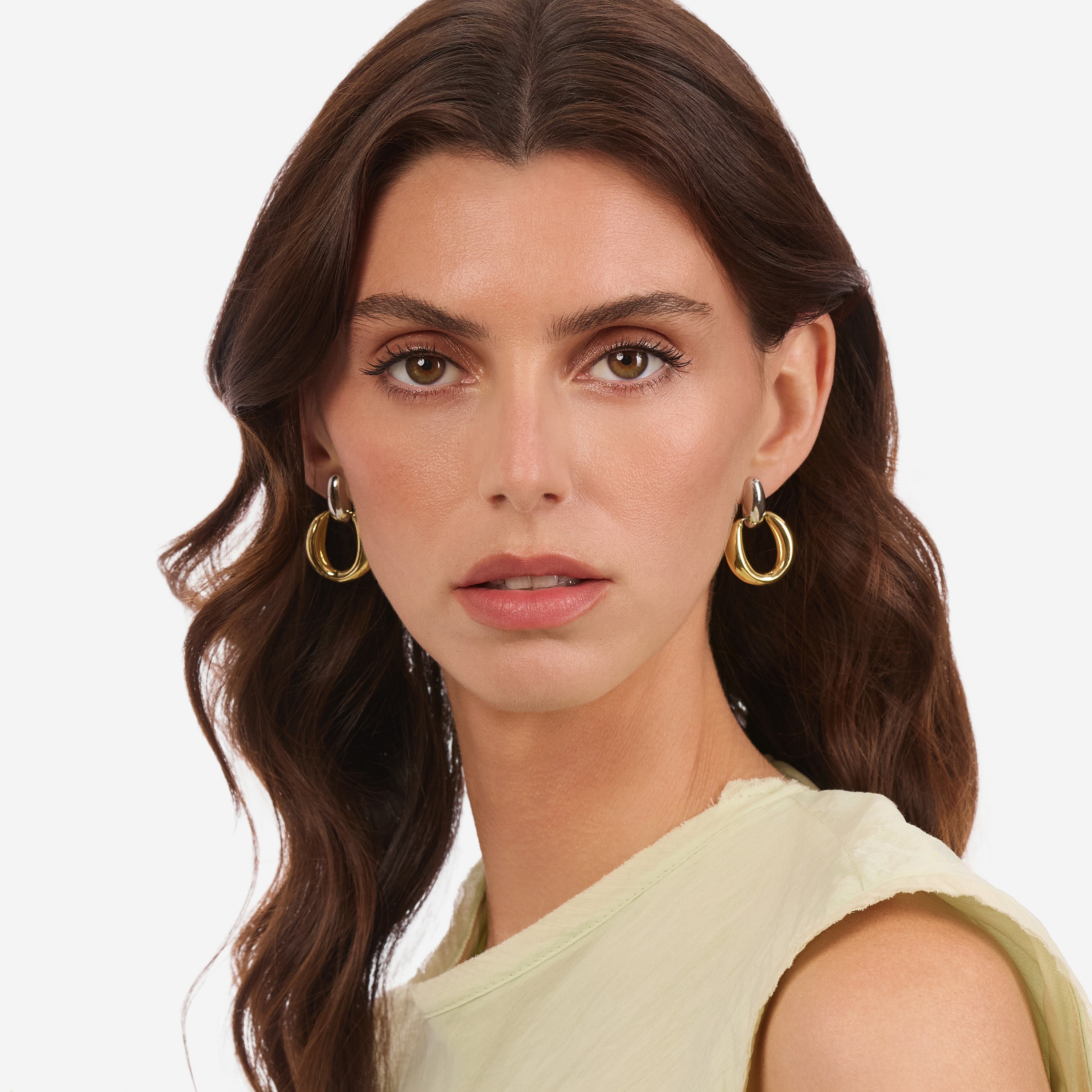 Sole e Luna Two-Tone Earrings