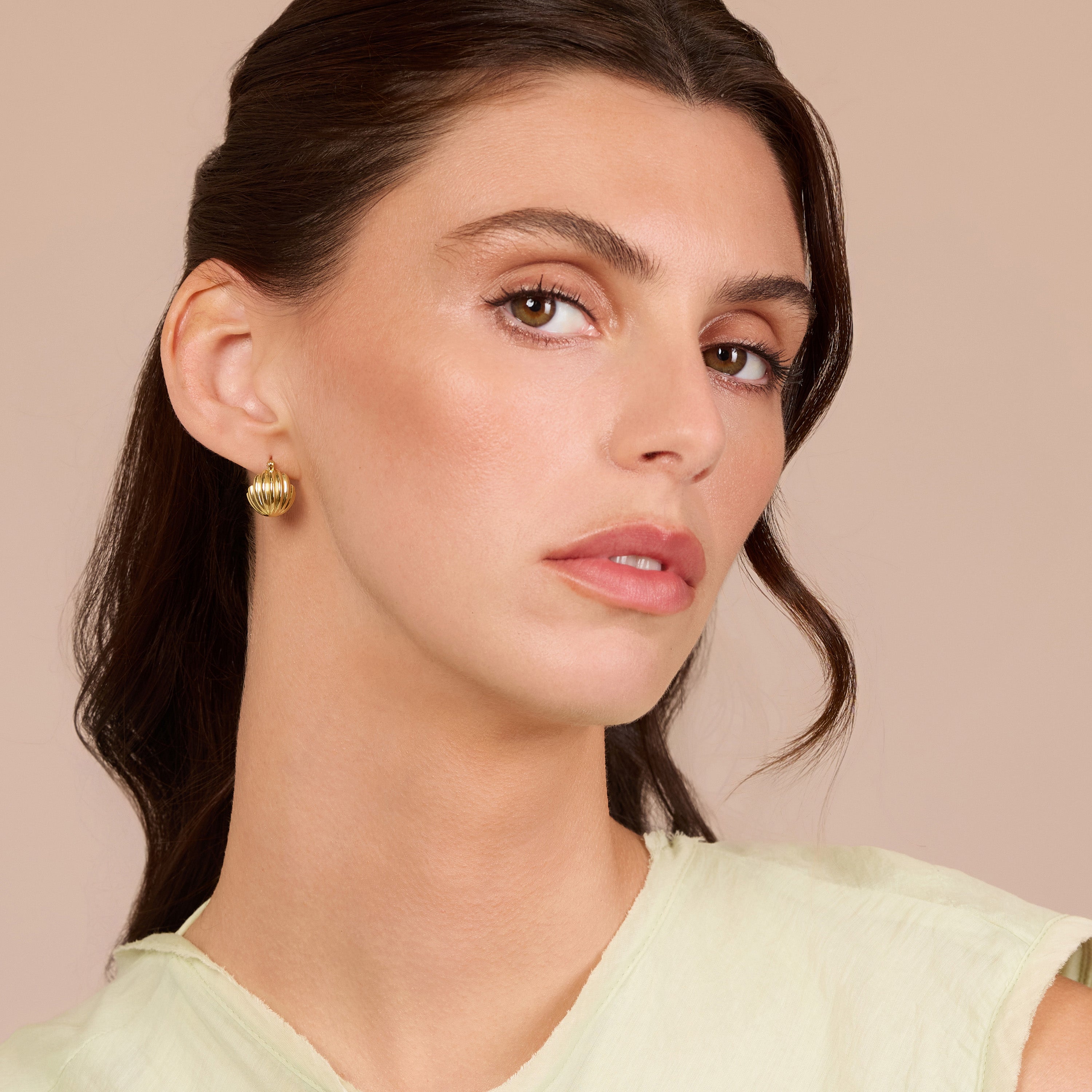 Cupola Ribbed Earrings