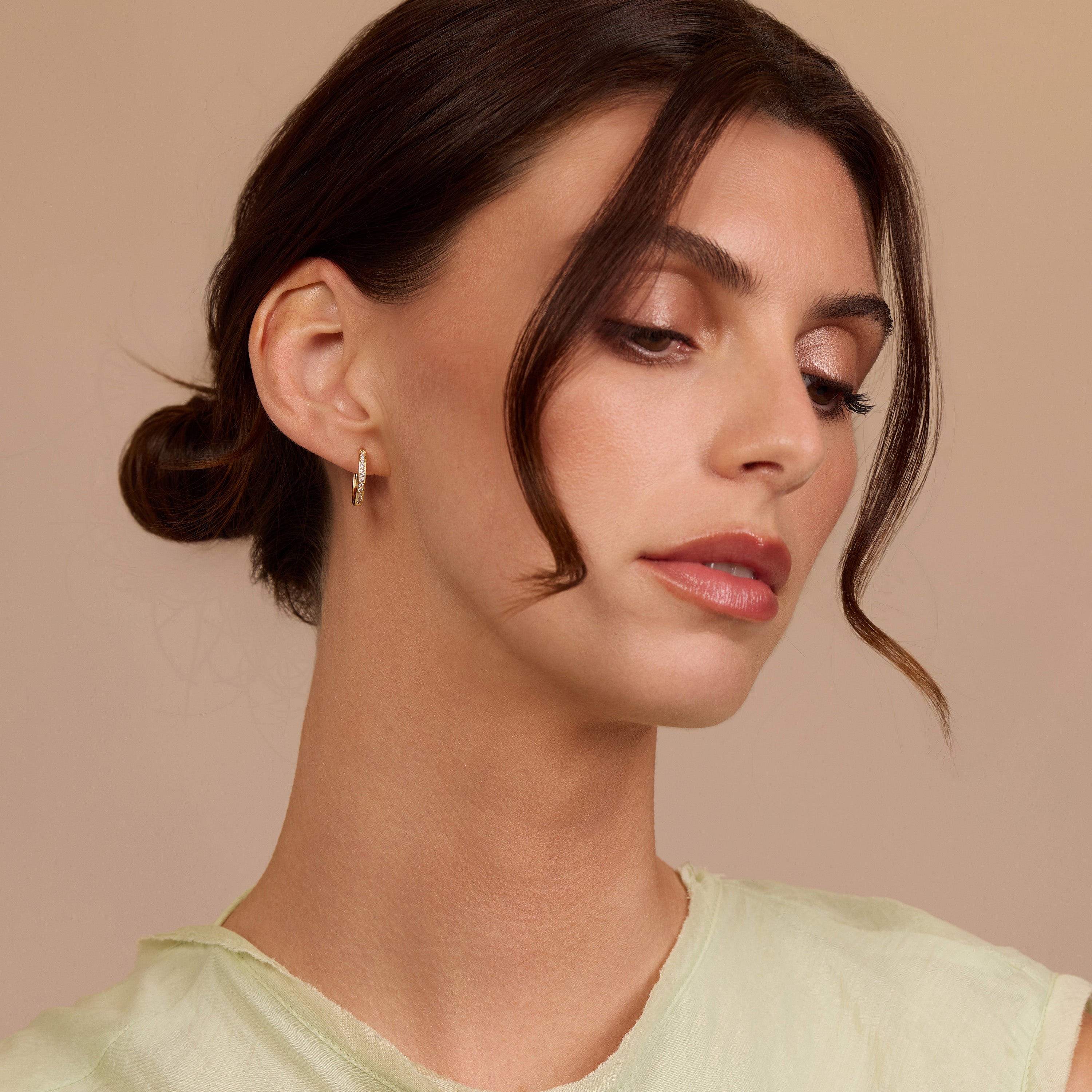 Golden Mirage Disc Earrings
