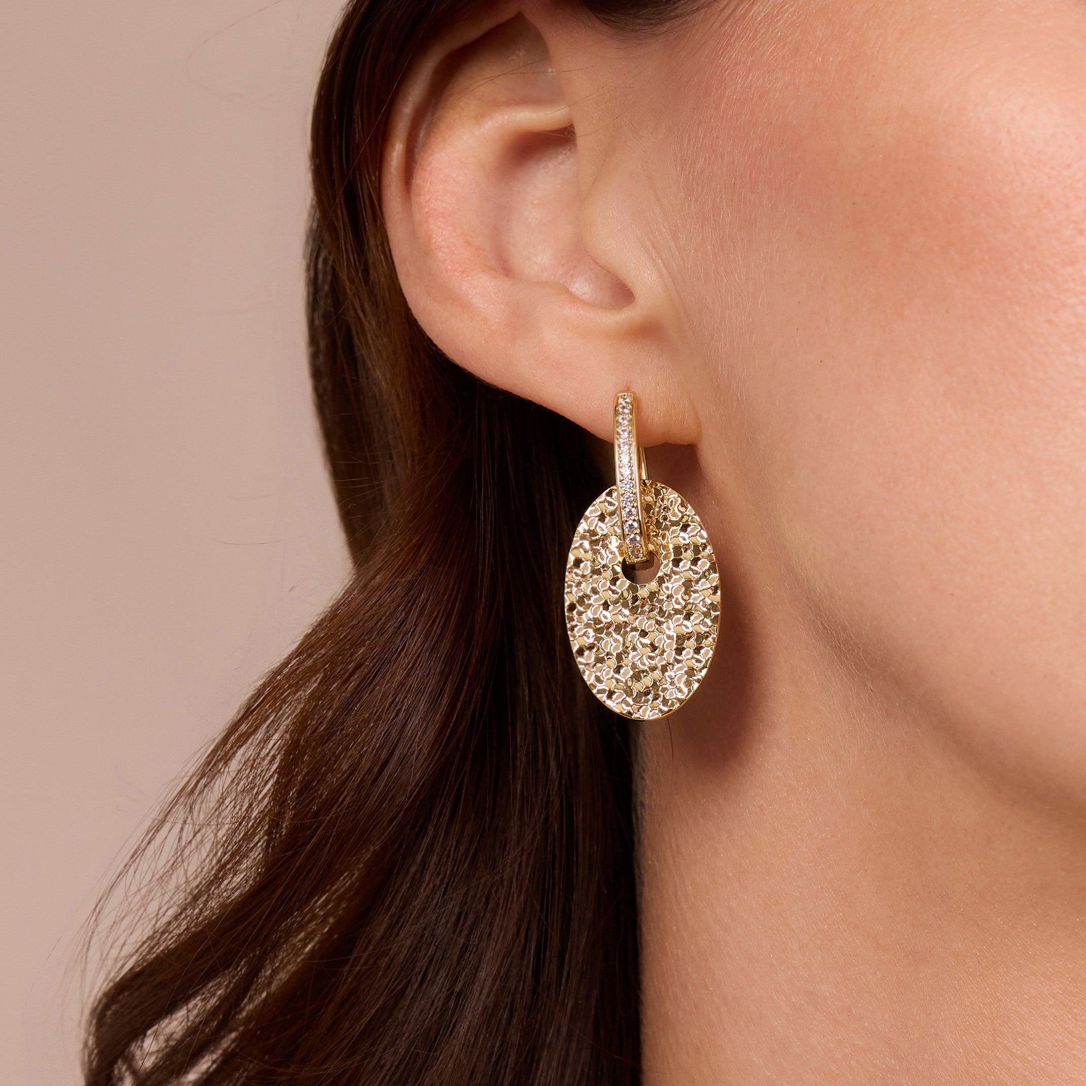 Golden Mirage Drop Earrings
