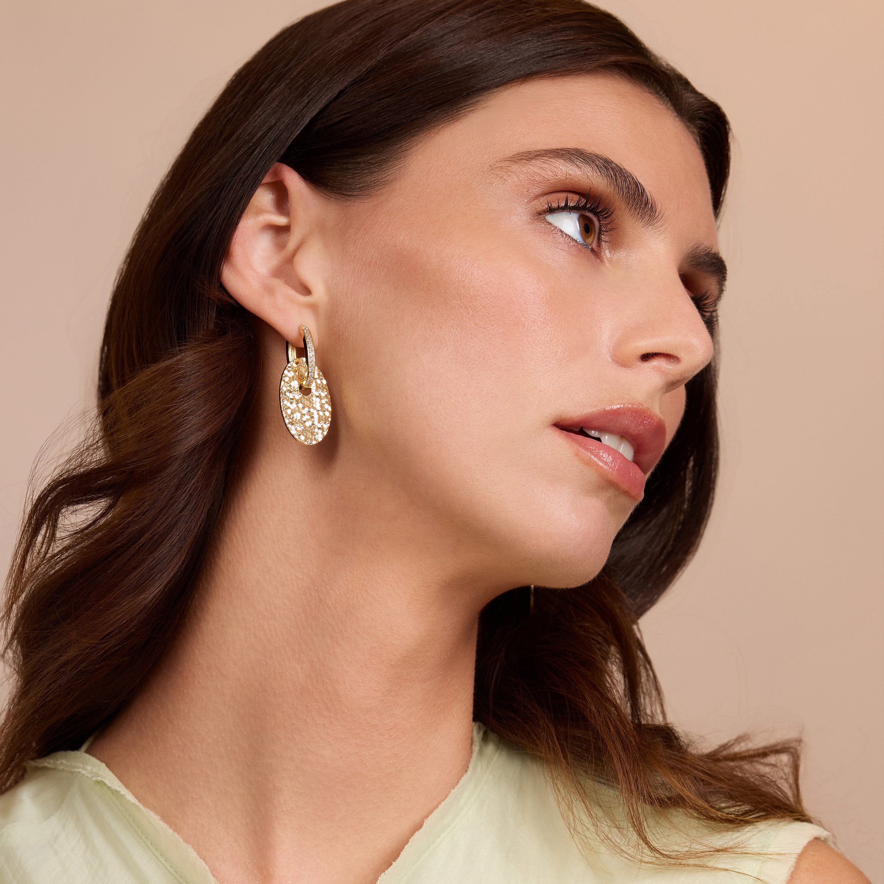 Golden Mirage Drop Earrings