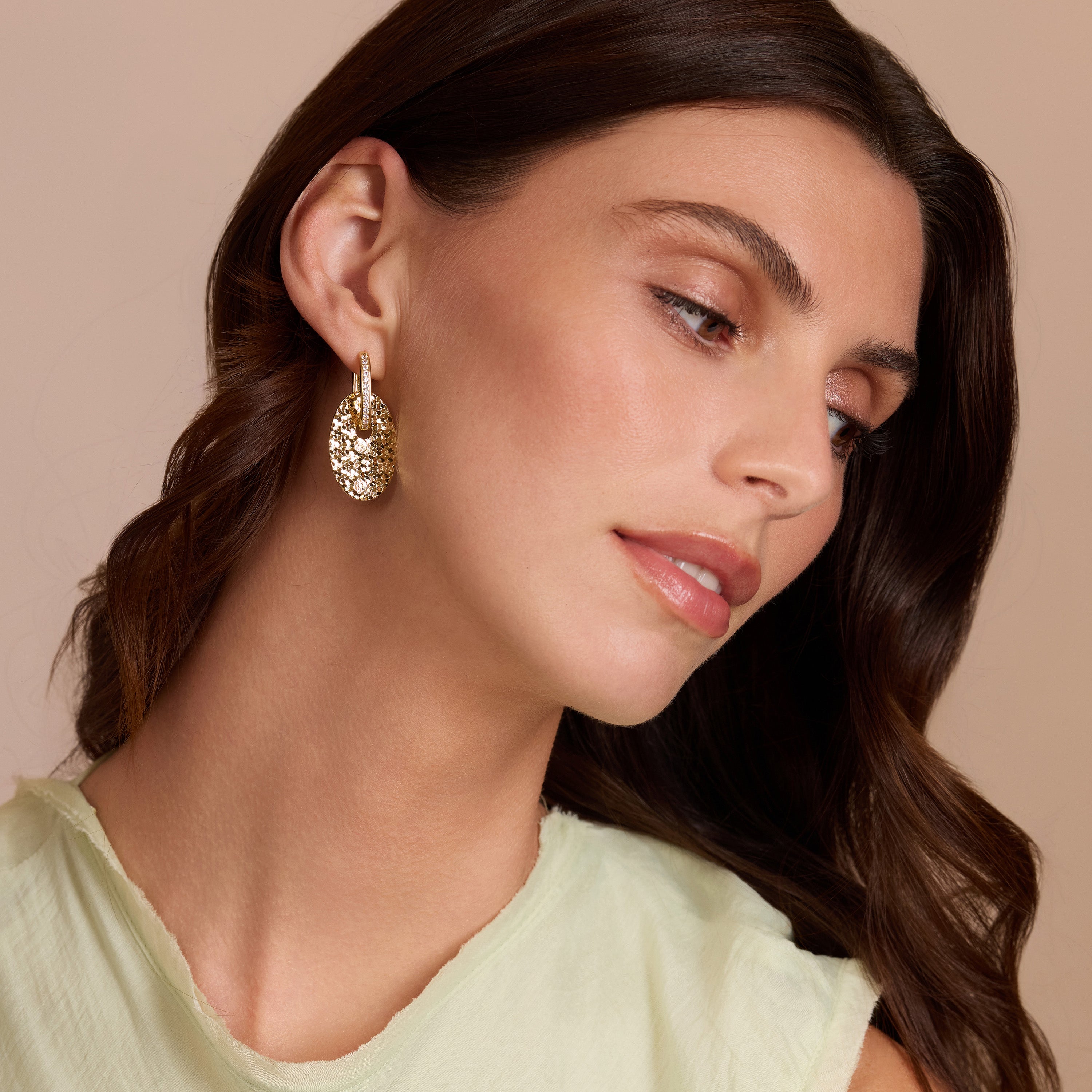 Golden Mirage Drop Earrings