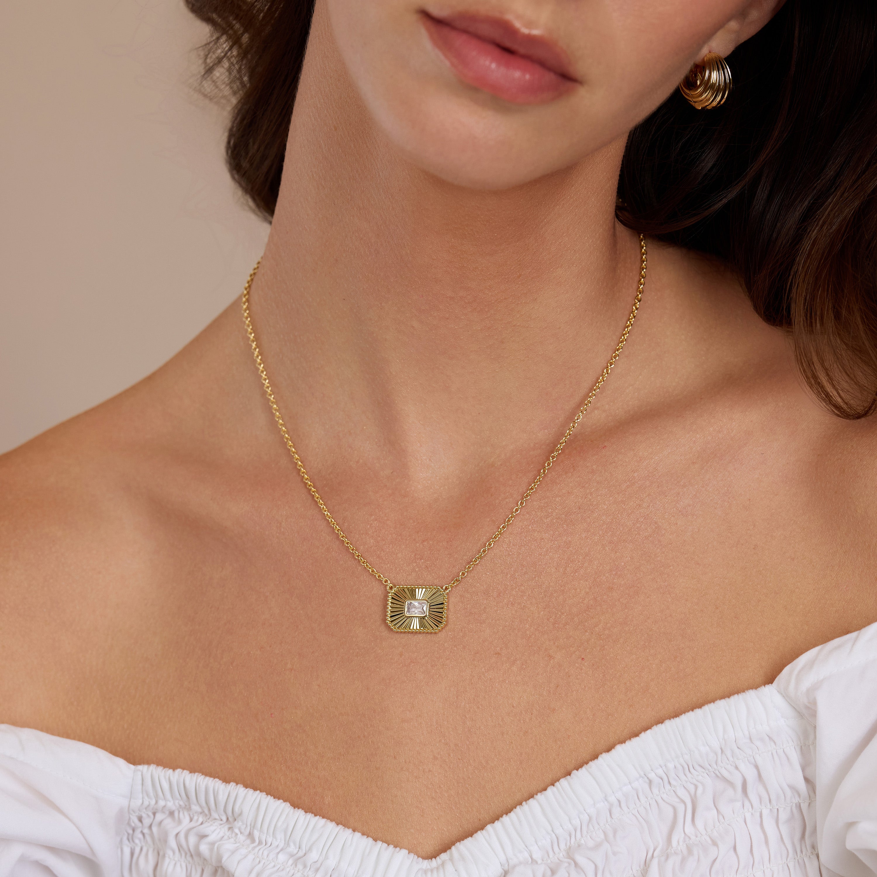 Luce Baguette Necklace