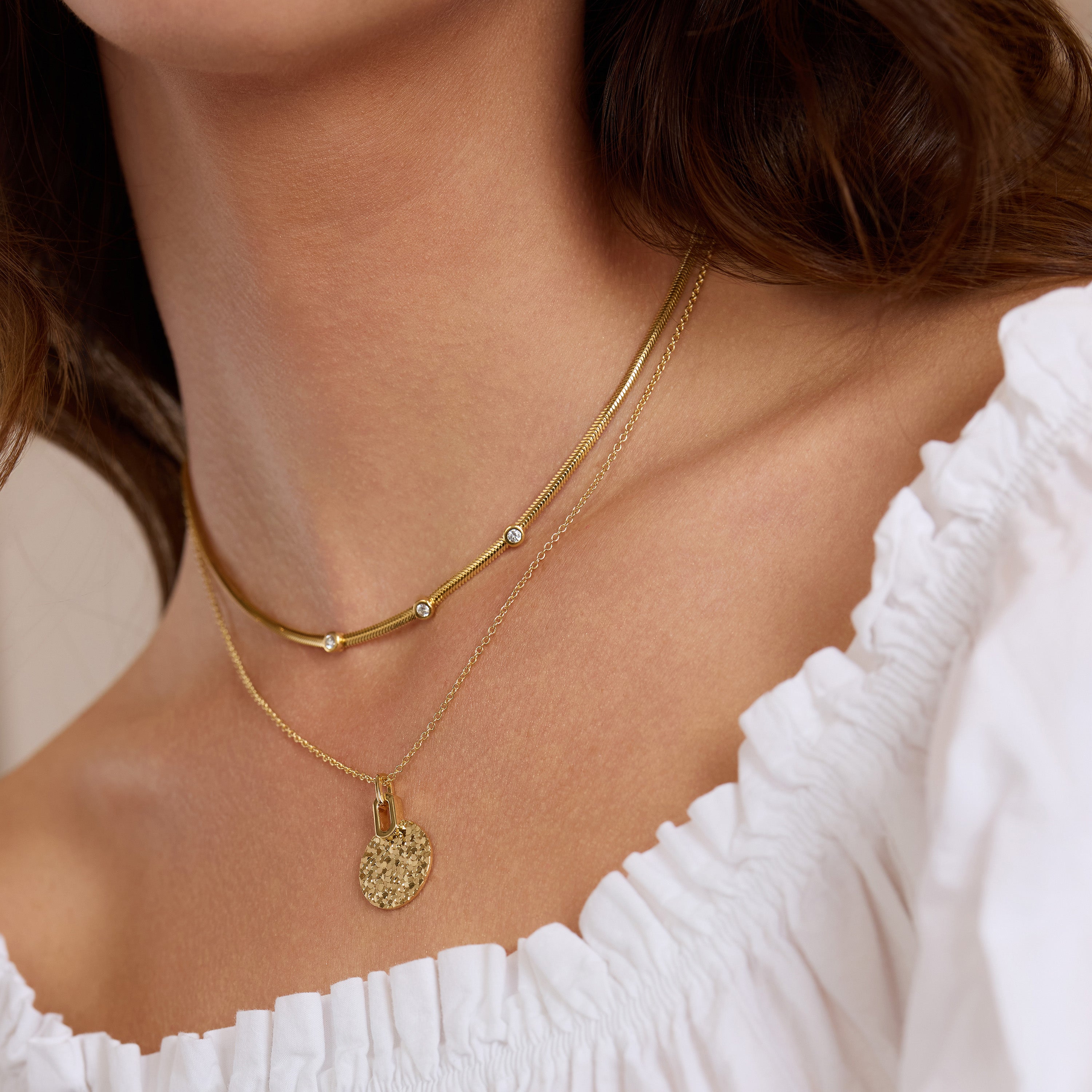 Golden Mirage Tag Necklace