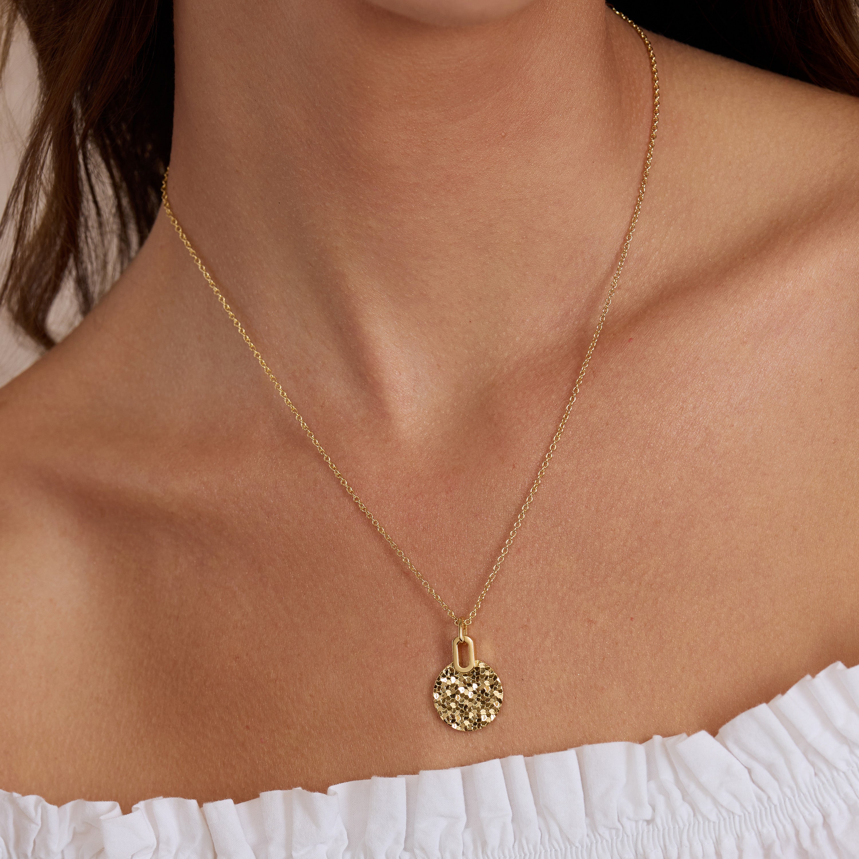 Golden Mirage Tag Necklace