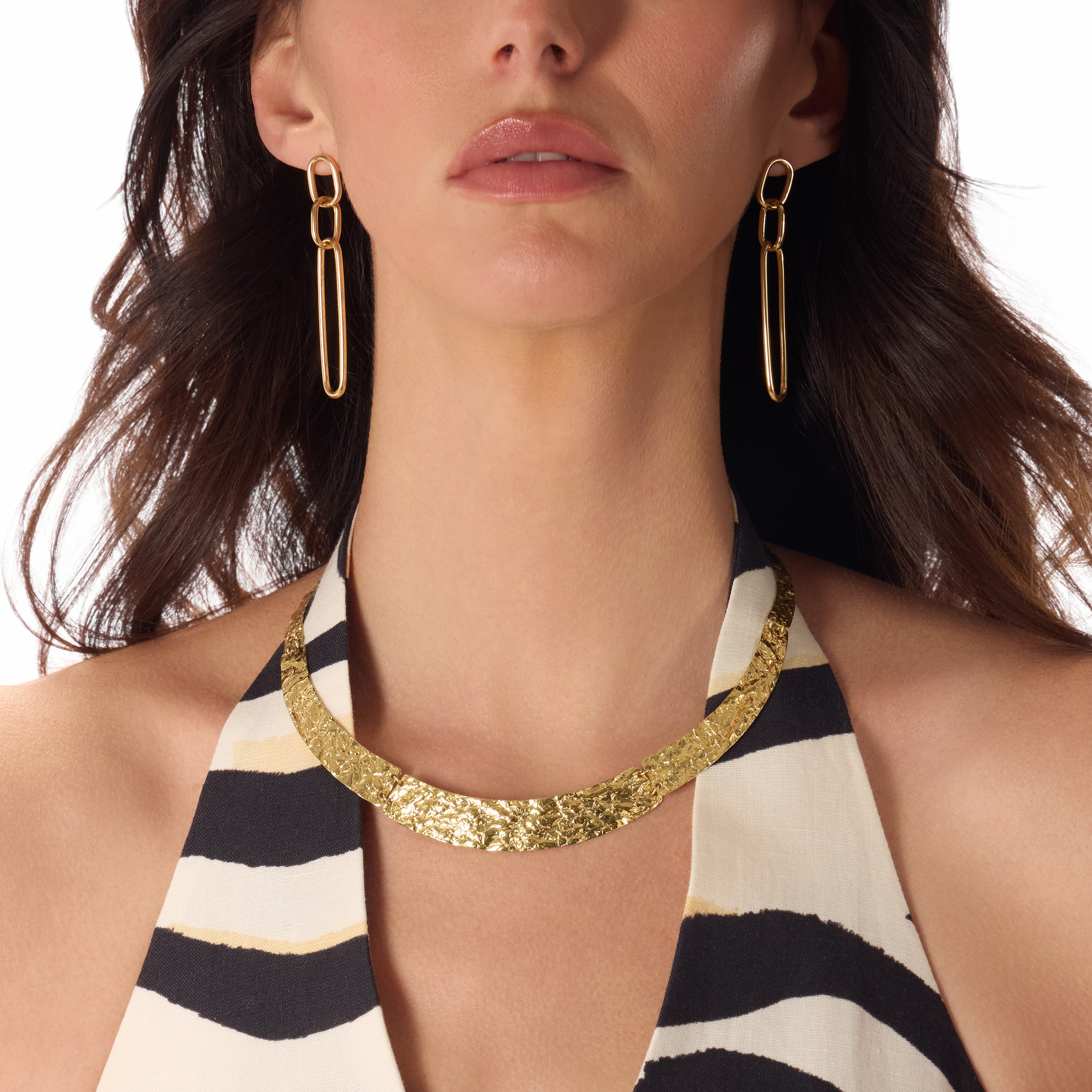 Triple Link Drop Earring