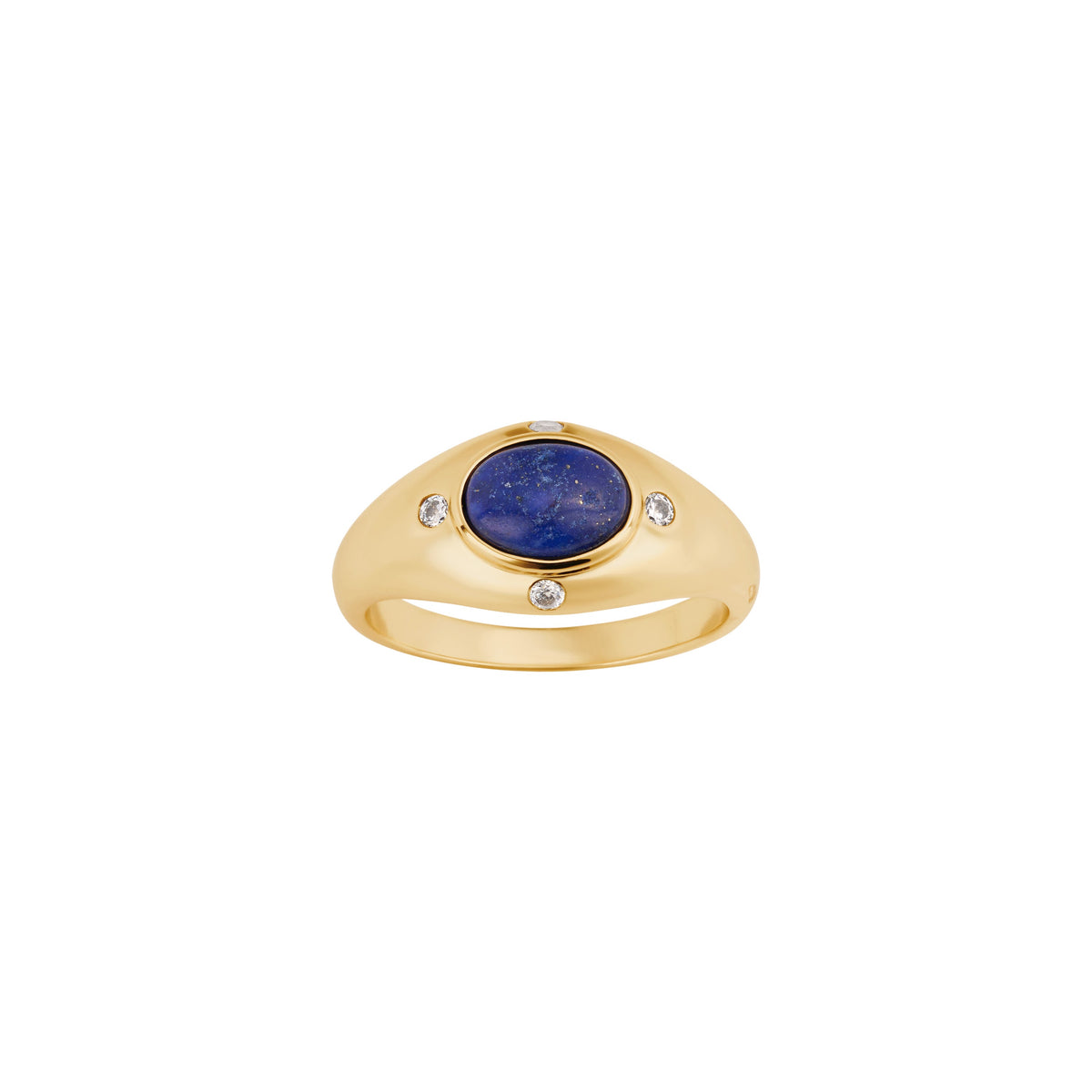 Celeste Lapis Bezel Dome Ring