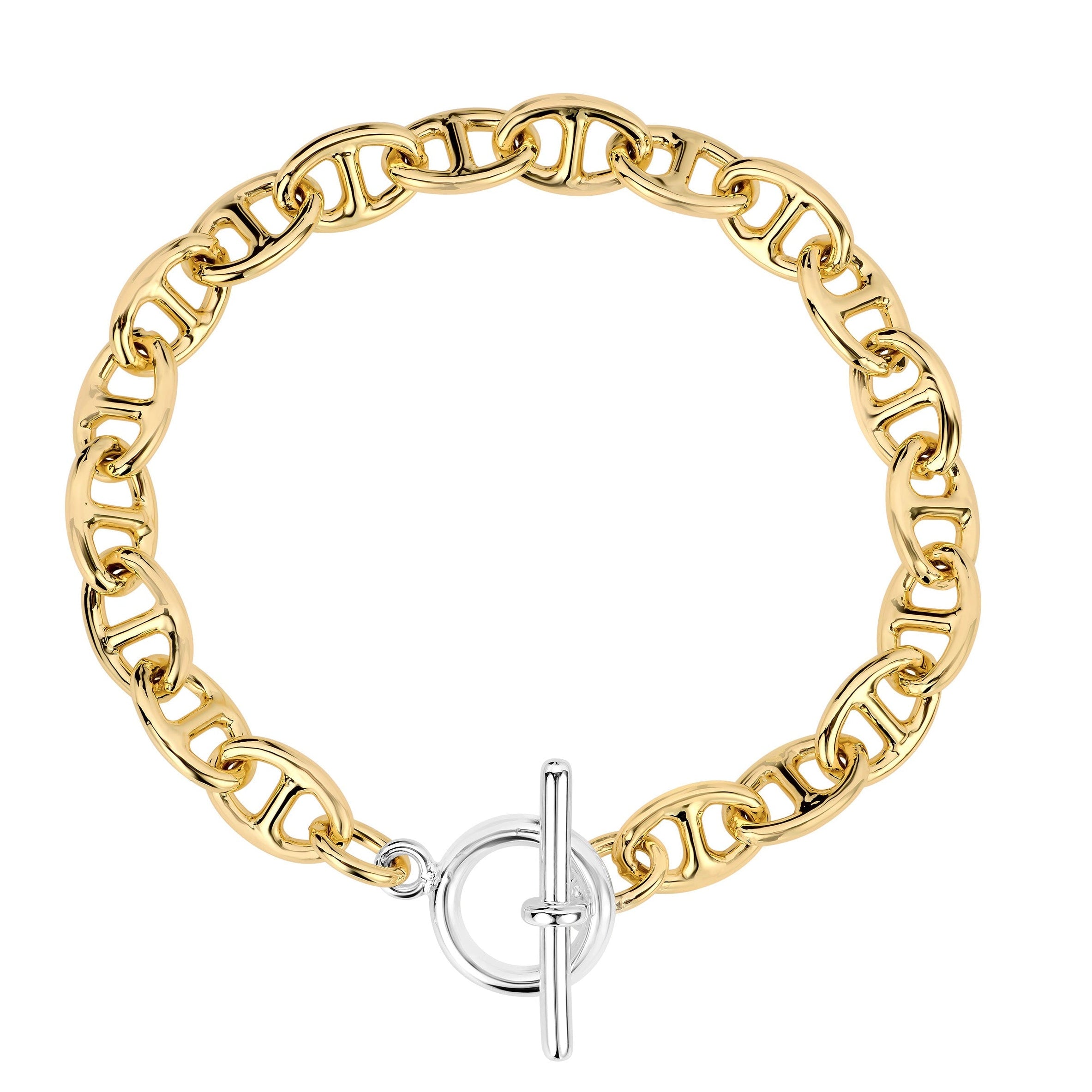 Two-Tone Catena Cavallo Toggle Bracelet