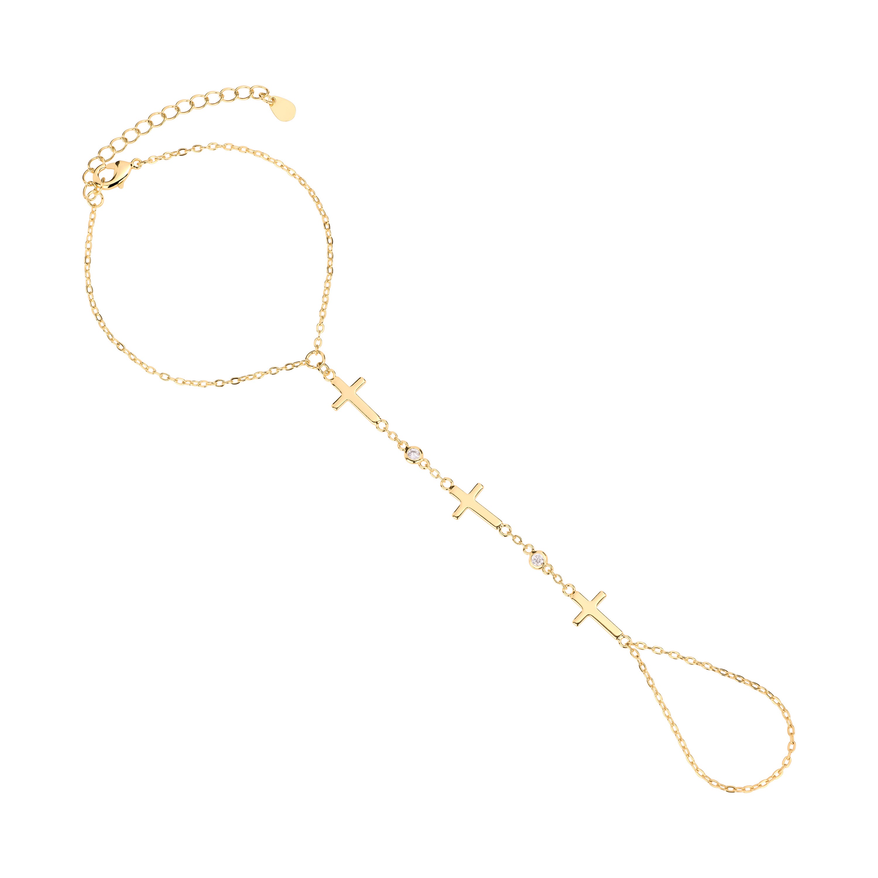 The Trinity Cross Hand Chain