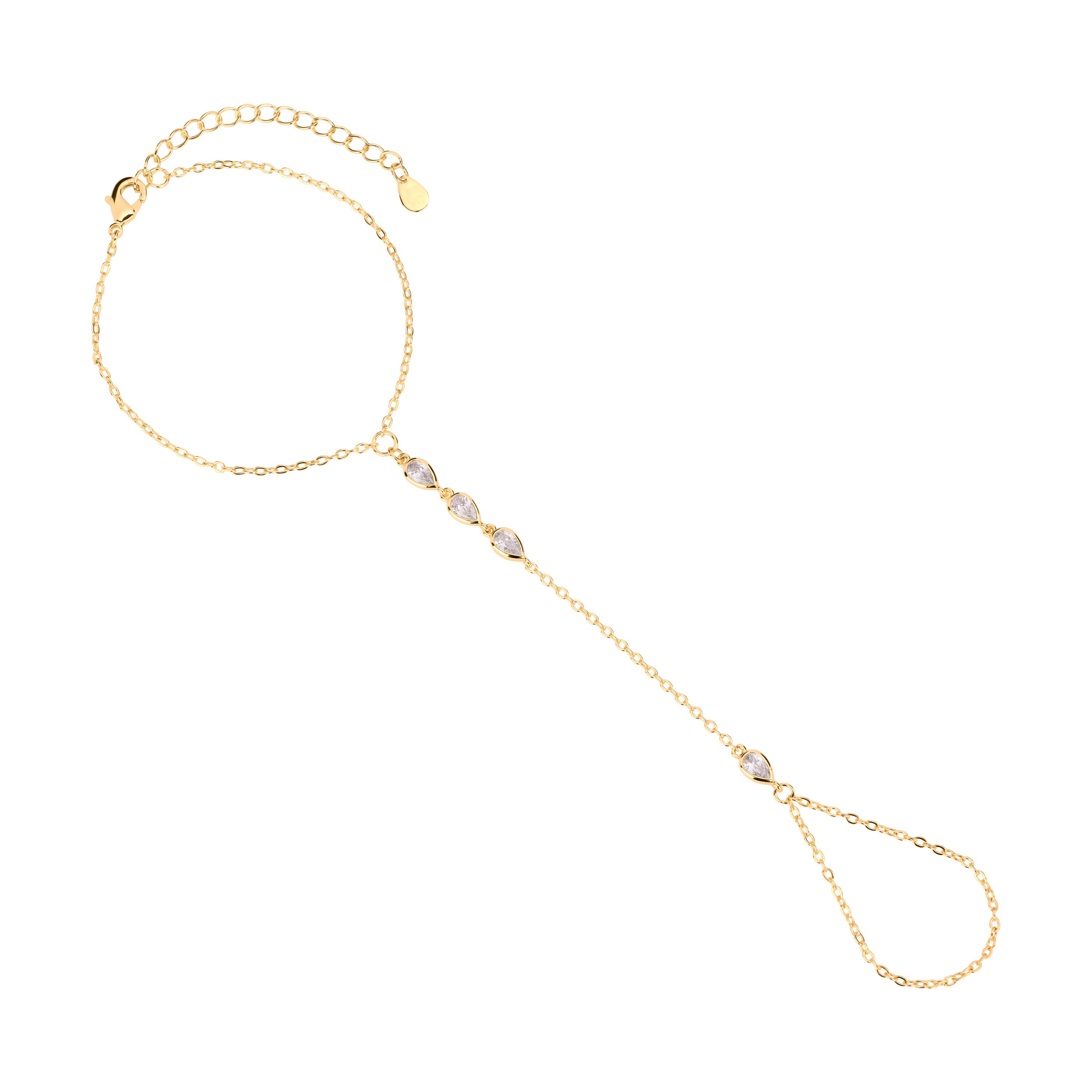 The Marquise Bezel Hand Chain