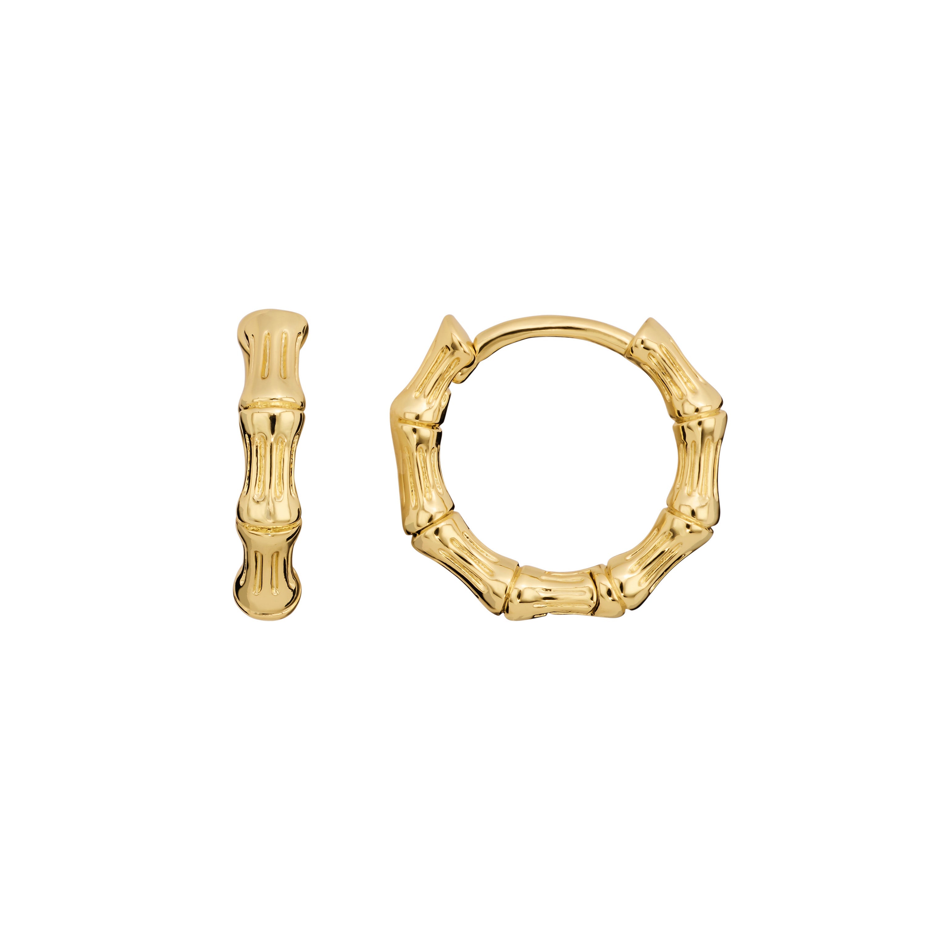 Bamboo Coast Hoop Earrings