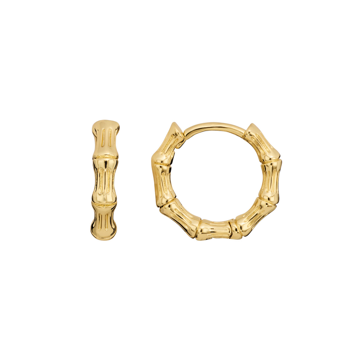 Bamboo Coast Hoop Earrings