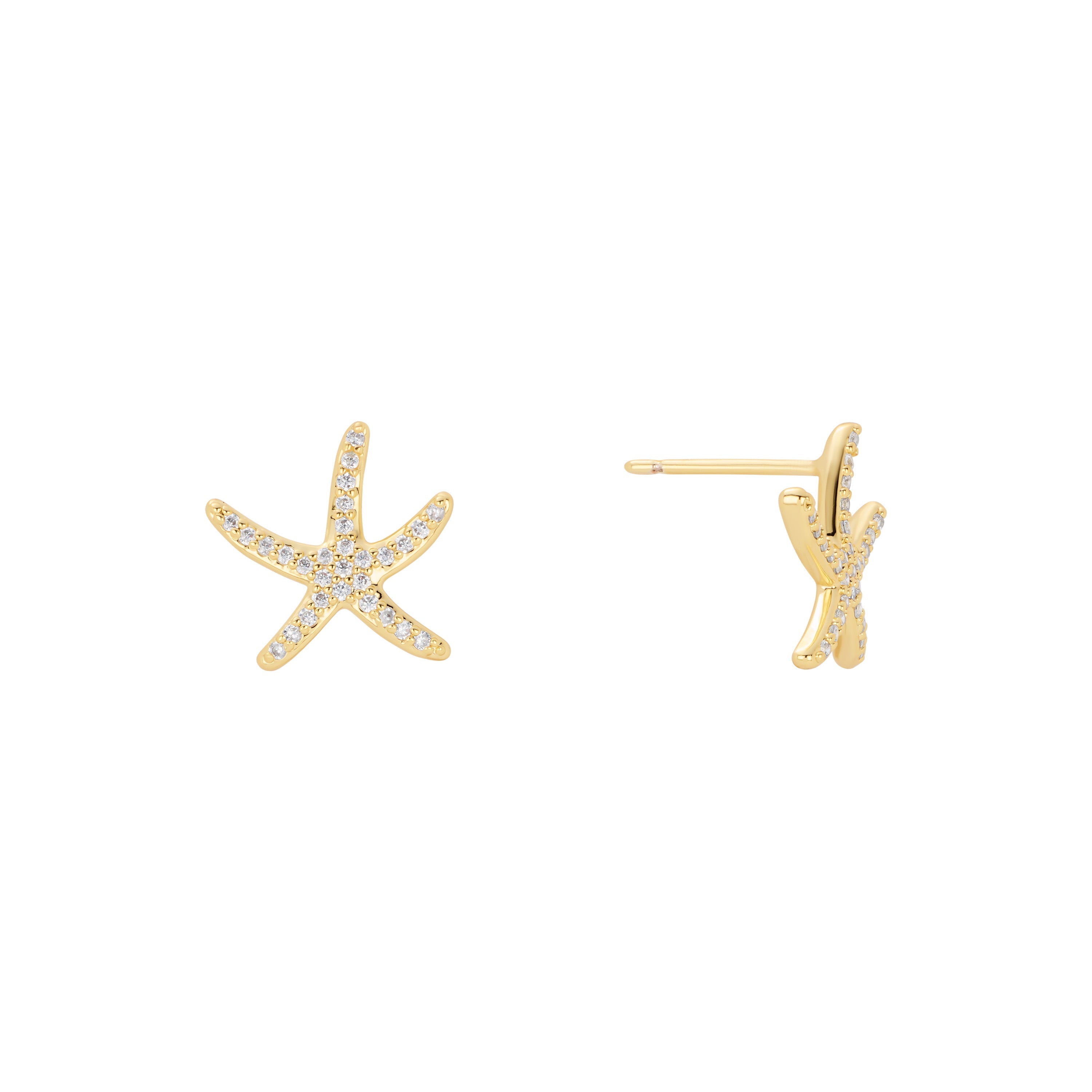 Azure Starfish Stud Earrings