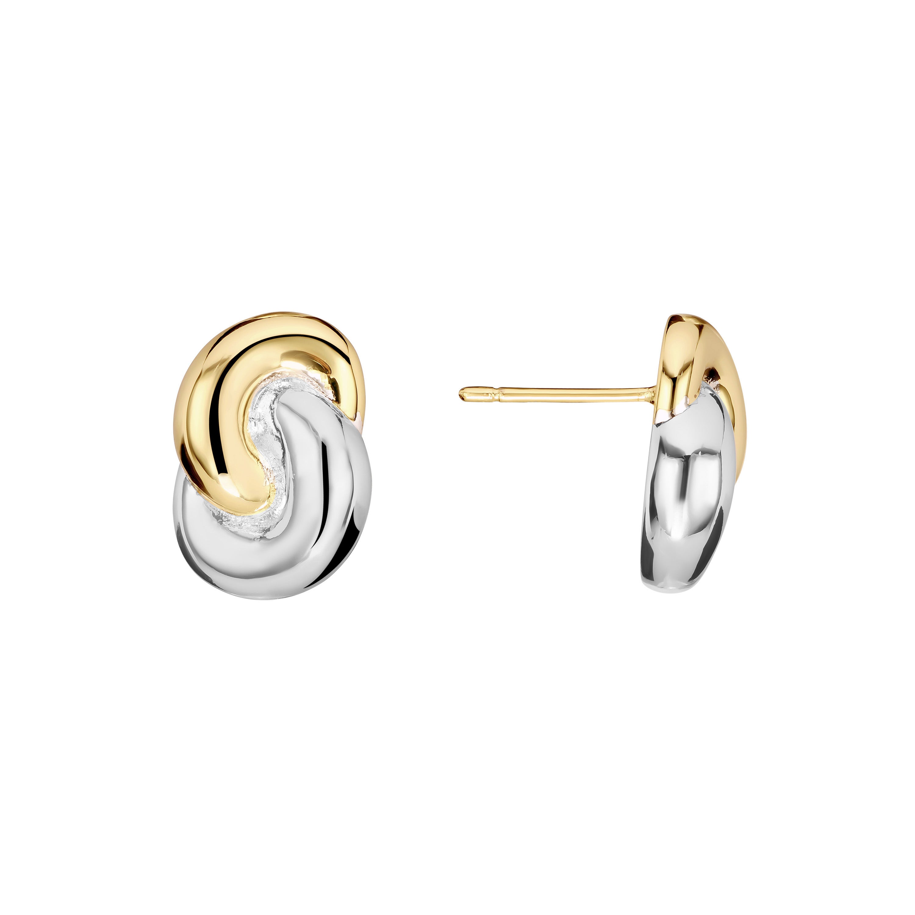 Two-Tone Unity Knot Studs