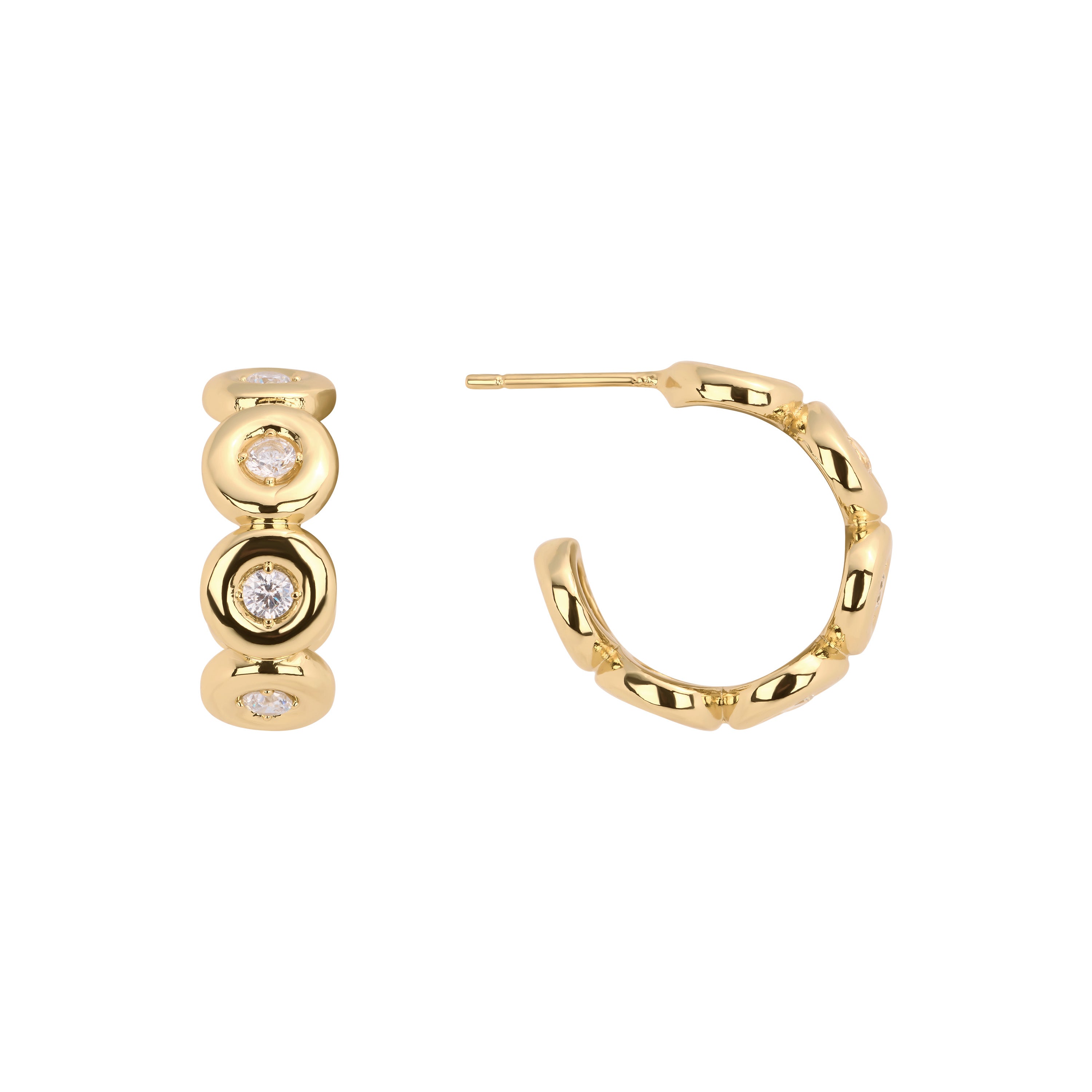 Chunky Bubble Hoop Earrings