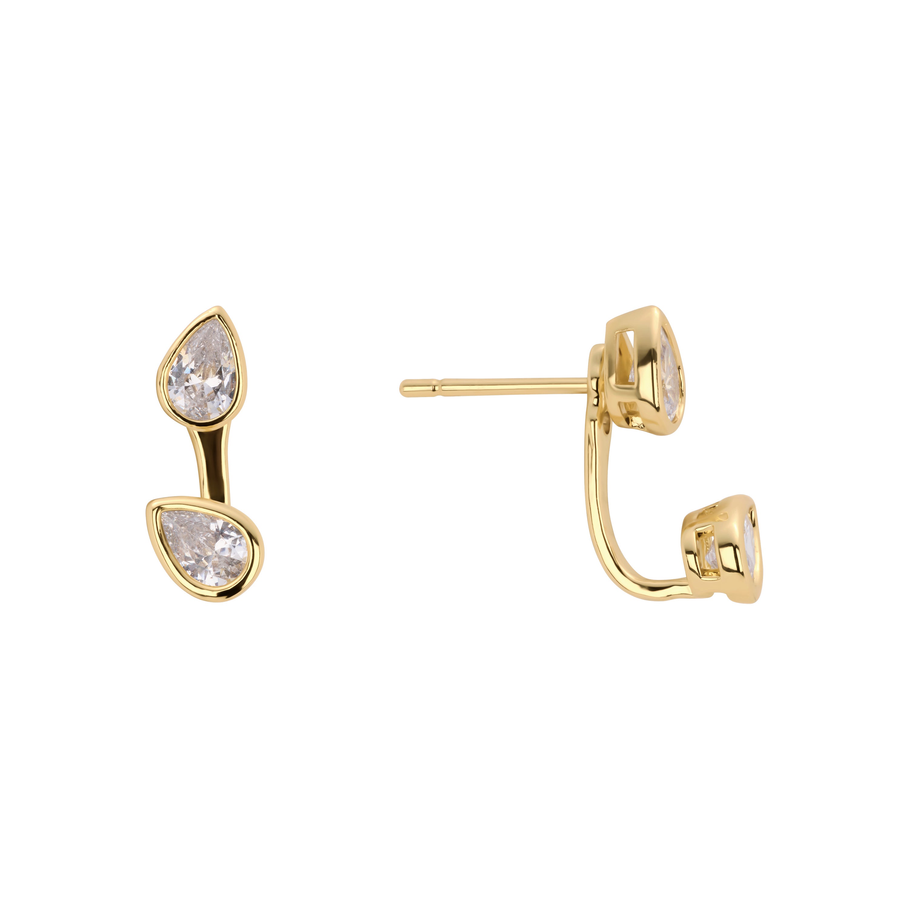 The Double Pear Jacket Earrings