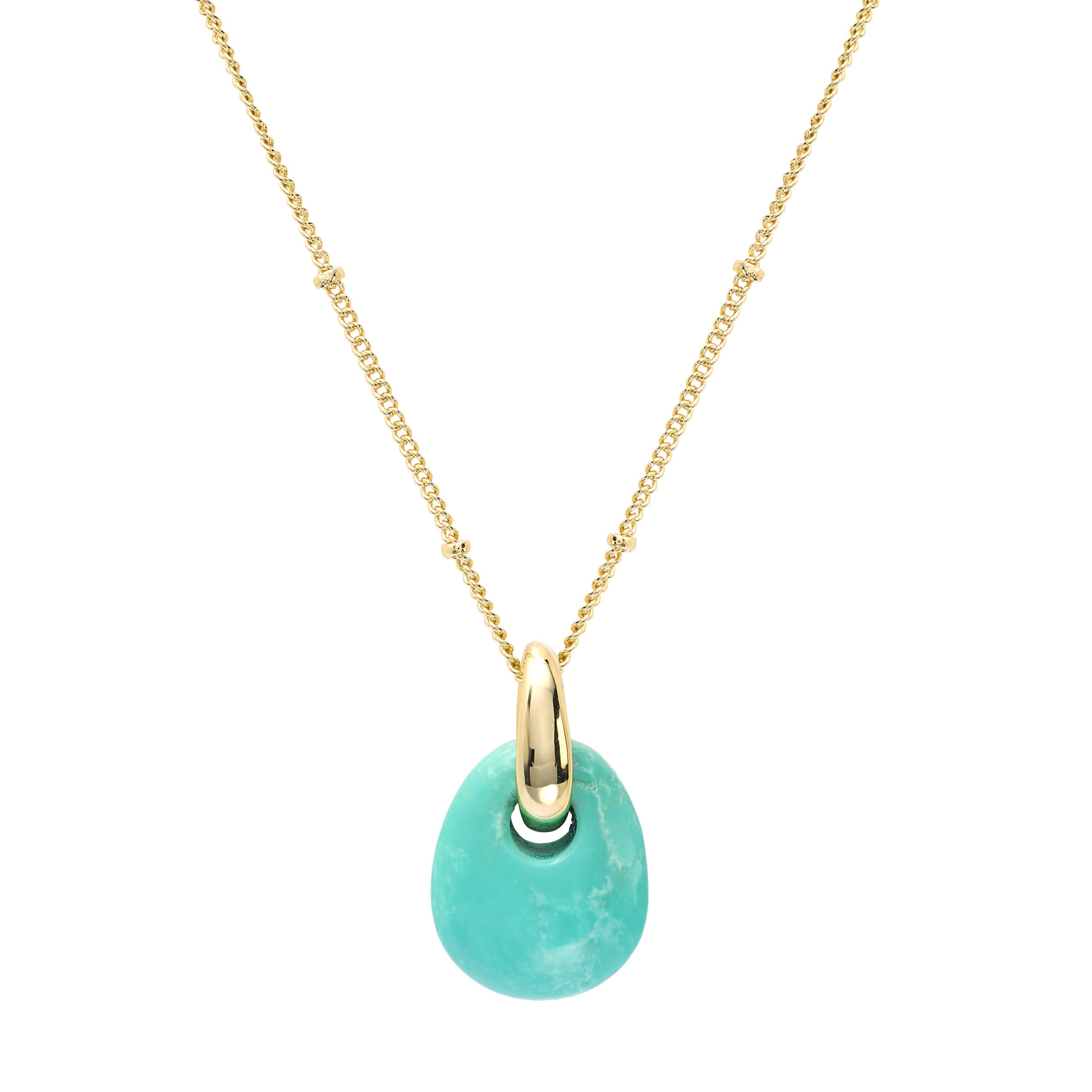 Marina Turquoise Teardrop Necklace