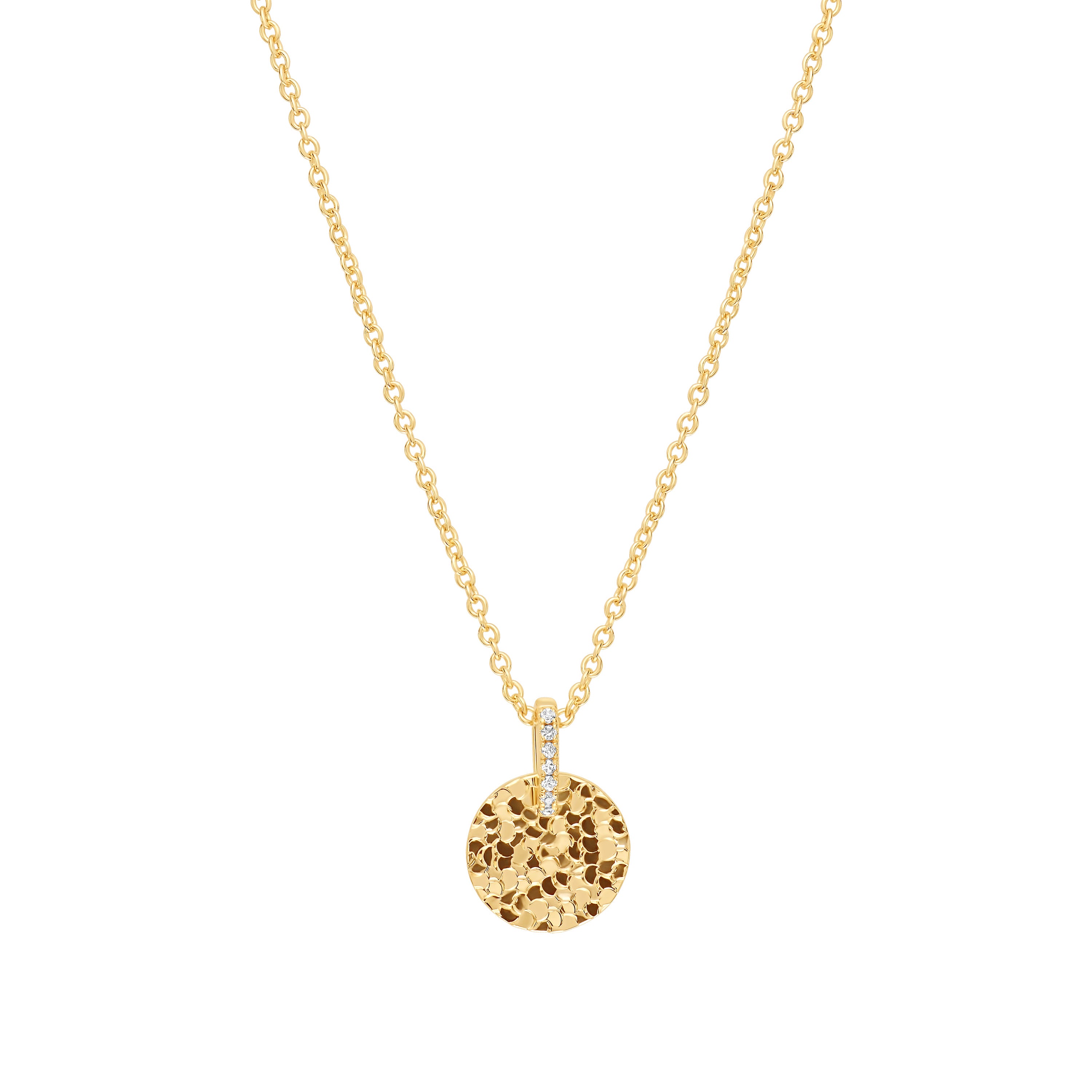 Golden Mirage Disc Necklace